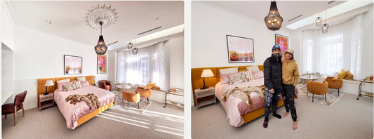 Desert Air Print Features in Another Guest Bedroom – Week 5 The Block 2022