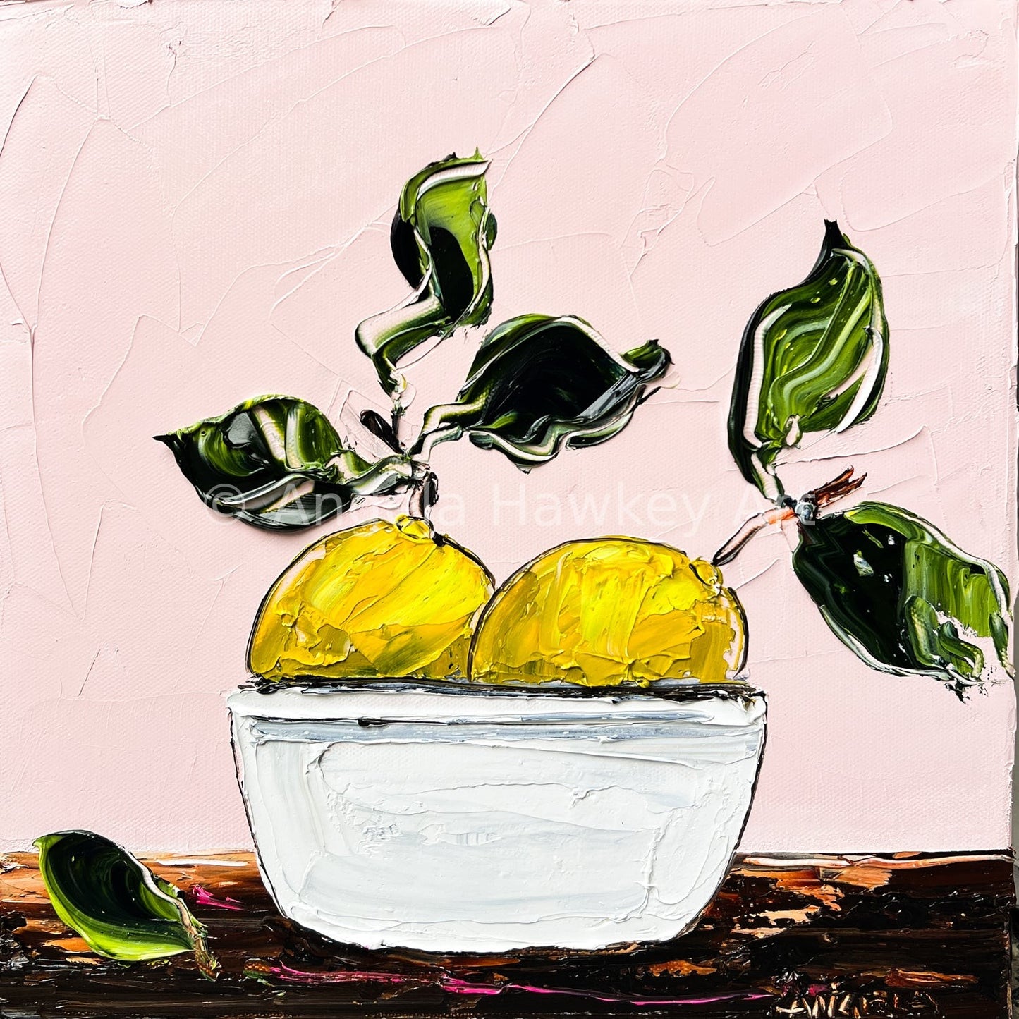 Two Lemons on Pink