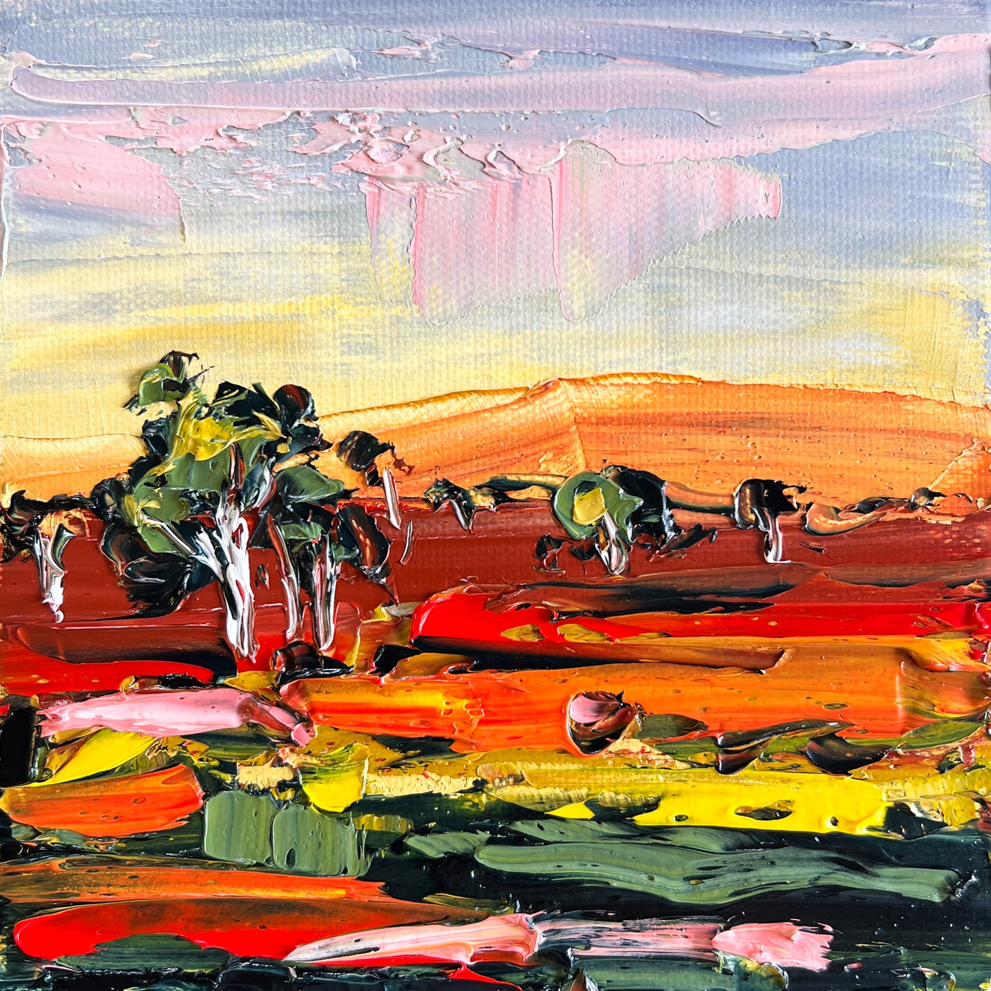 Pink Clouds Falling - Mini