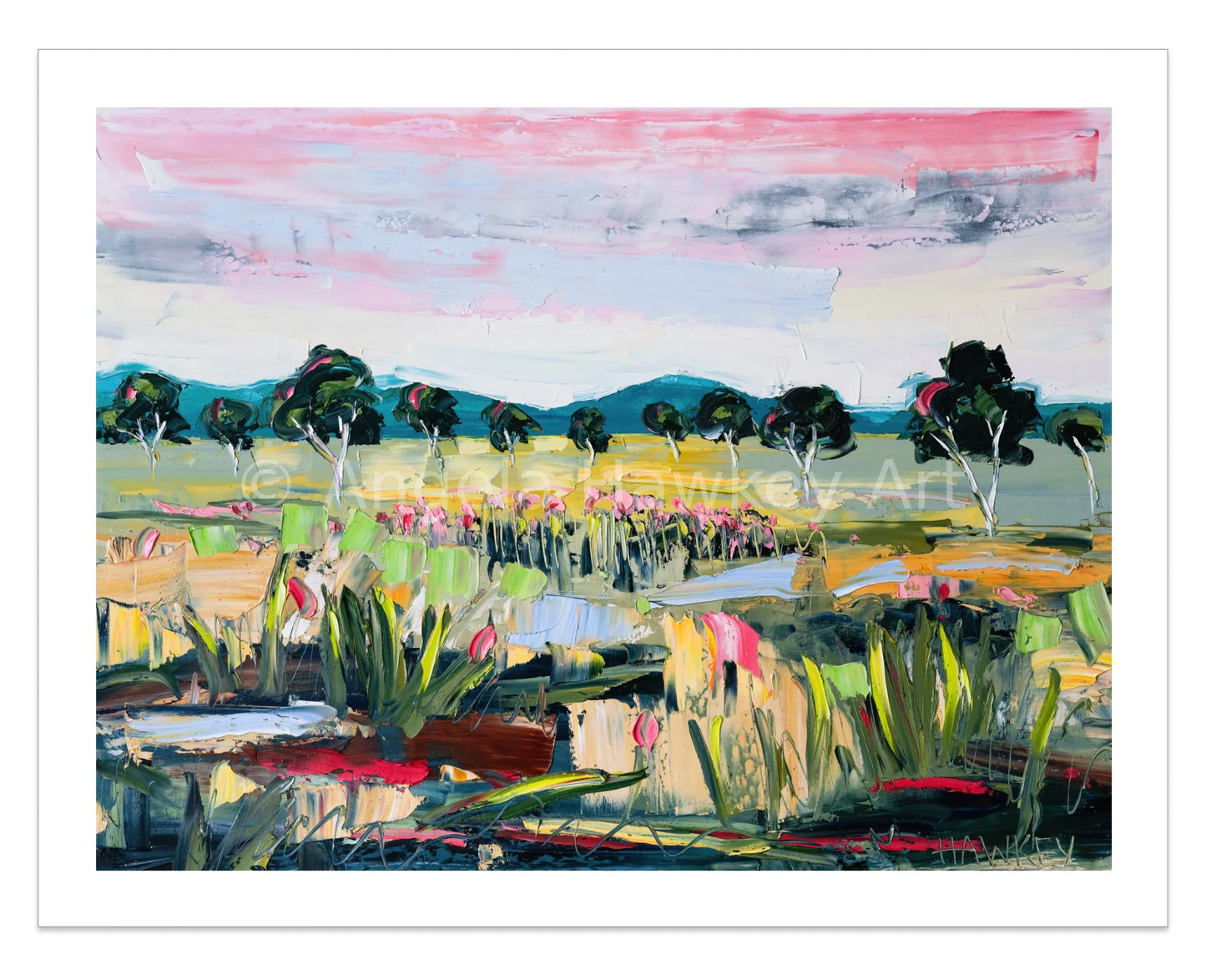A Shared Land 2 - Fine Art Print - Gold Coast Gallery Of ArtAngela Hawkey