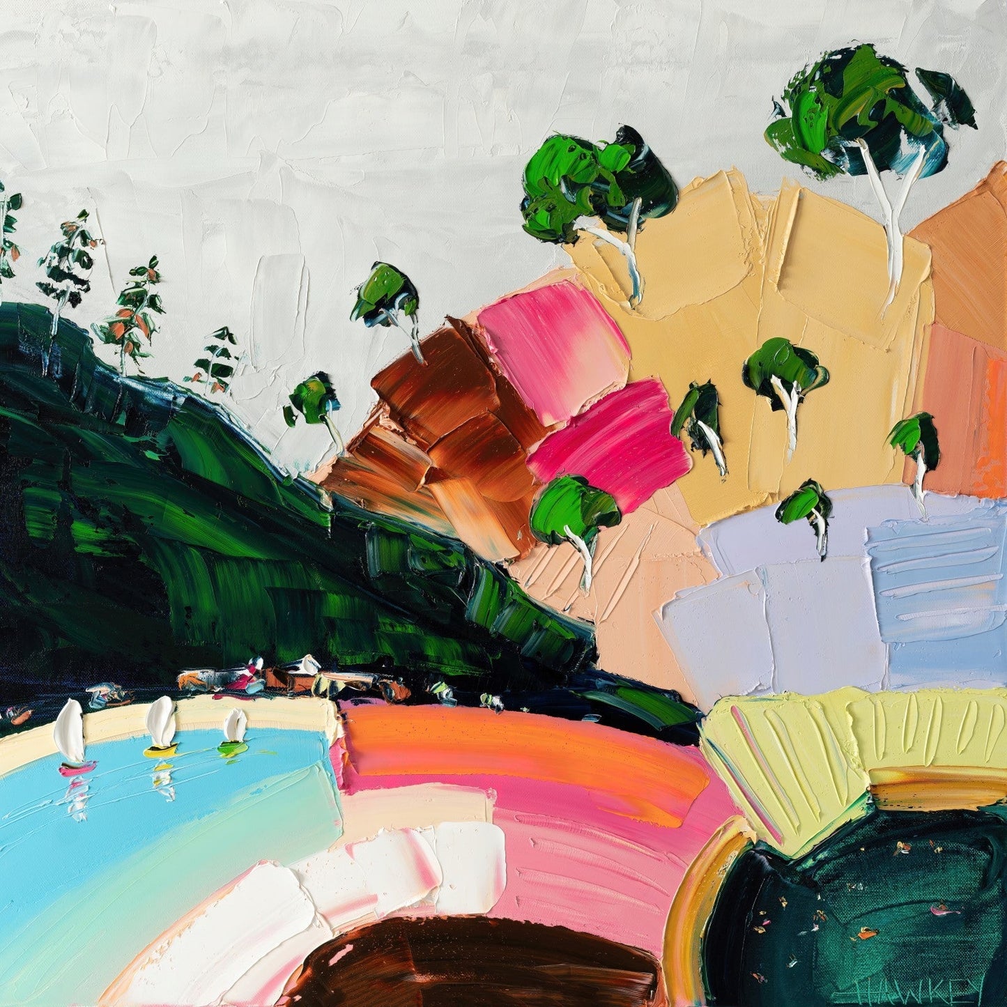 By The Bay - Fine Art Print - Gold Coast Gallery Of ArtAngela Hawkey