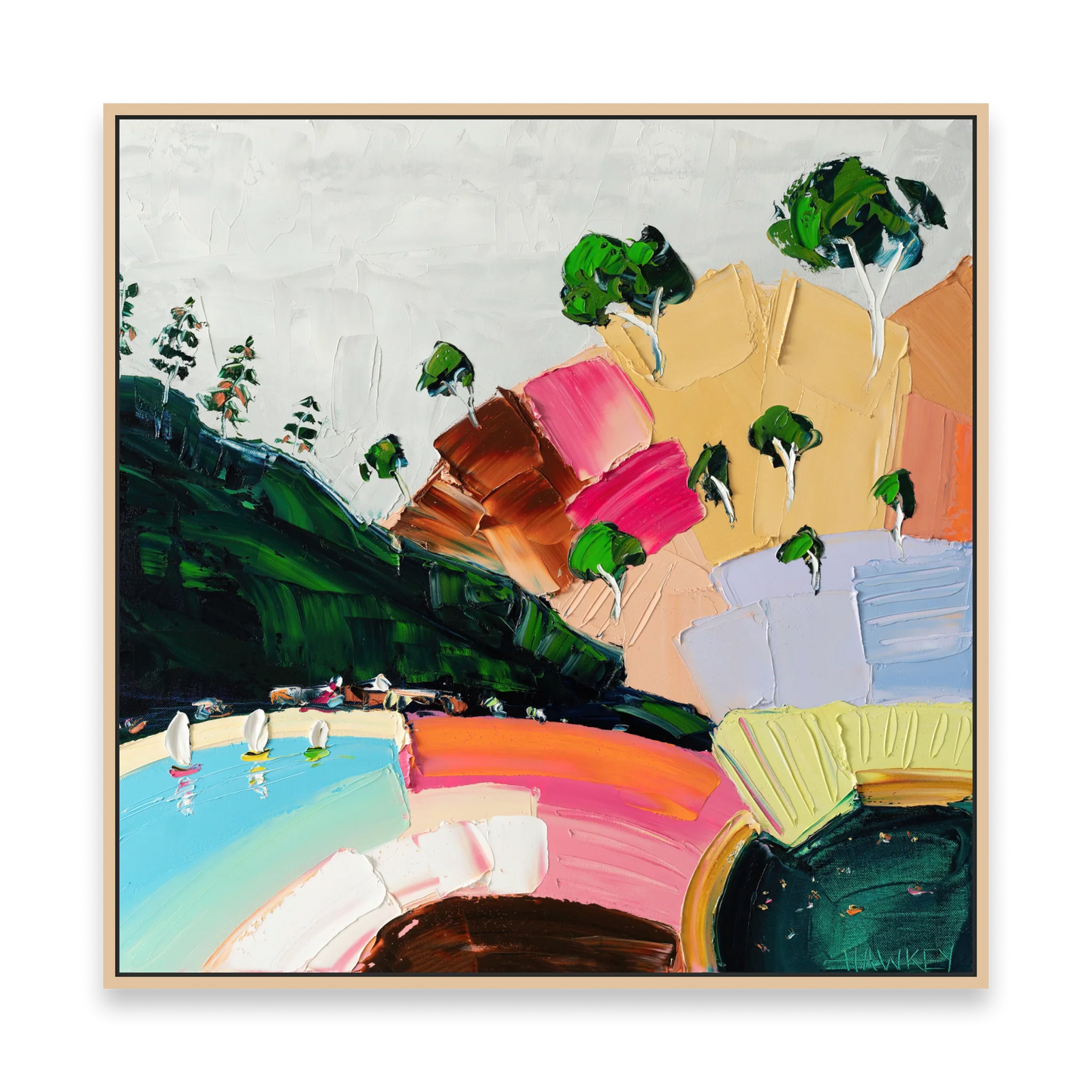 By The Bay - Fine Art Print - Gold Coast Gallery Of ArtAngela Hawkey