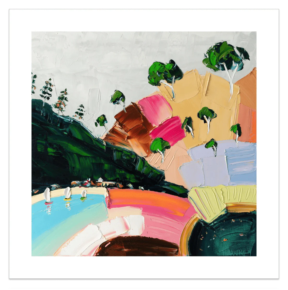 By The Bay - Fine Art Print - Gold Coast Gallery Of ArtAngela Hawkey