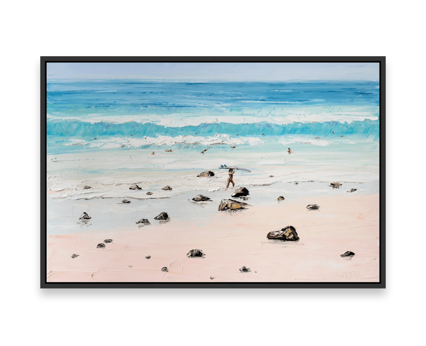 Cooly Surfers - Fine Art Print - Gold Coast Gallery Of ArtAngela Hawkey