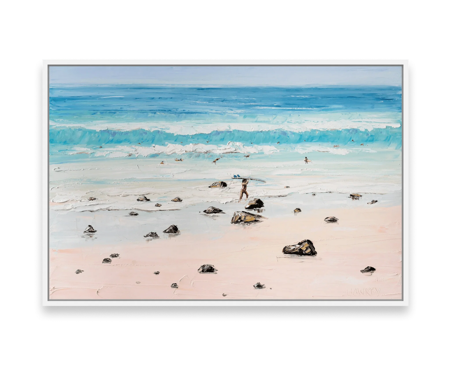 Cooly Surfers - Fine Art Print - Gold Coast Gallery Of ArtAngela Hawkey
