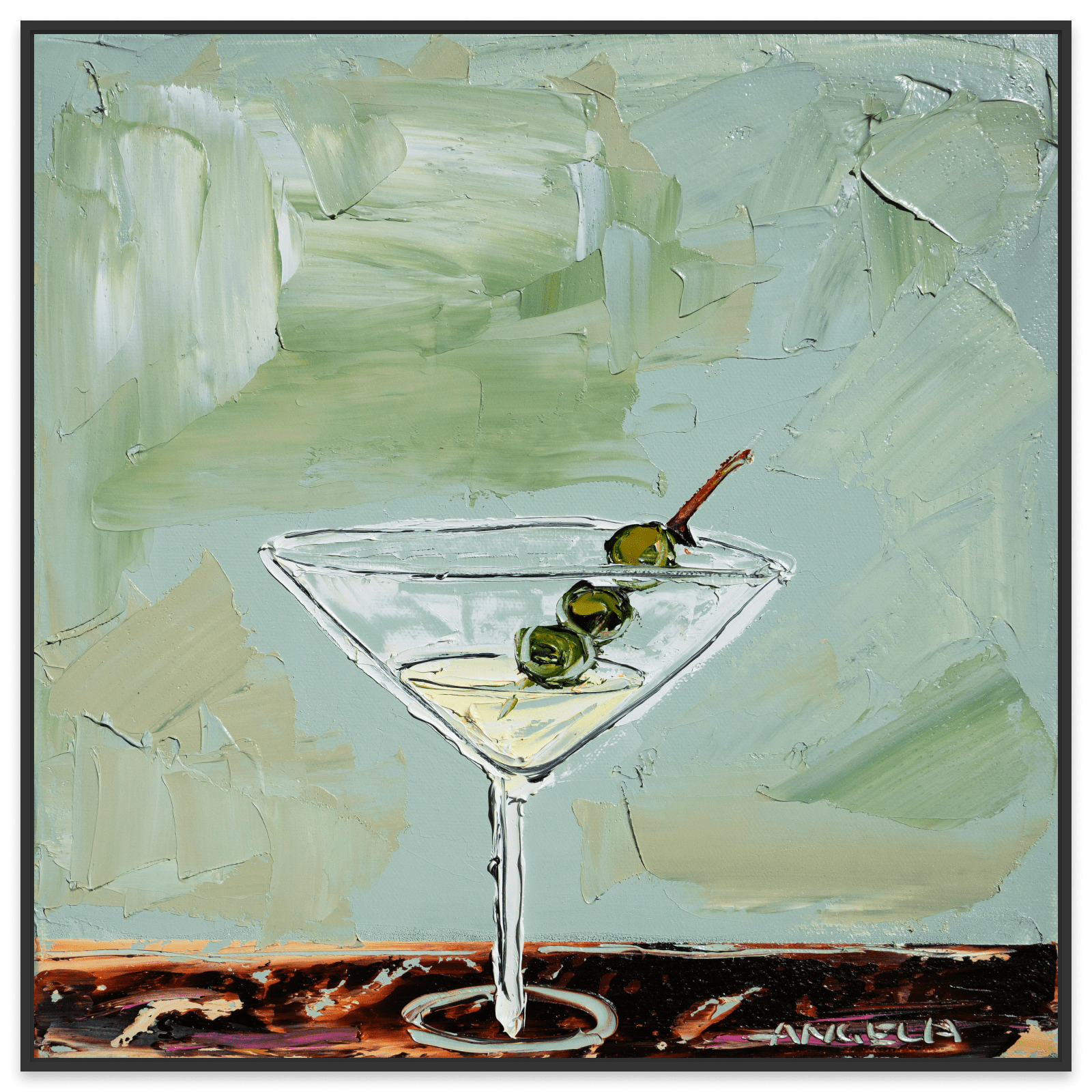 Date With A Martini - Fine Art Print - Gold Coast Gallery Of ArtAngela Hawkey