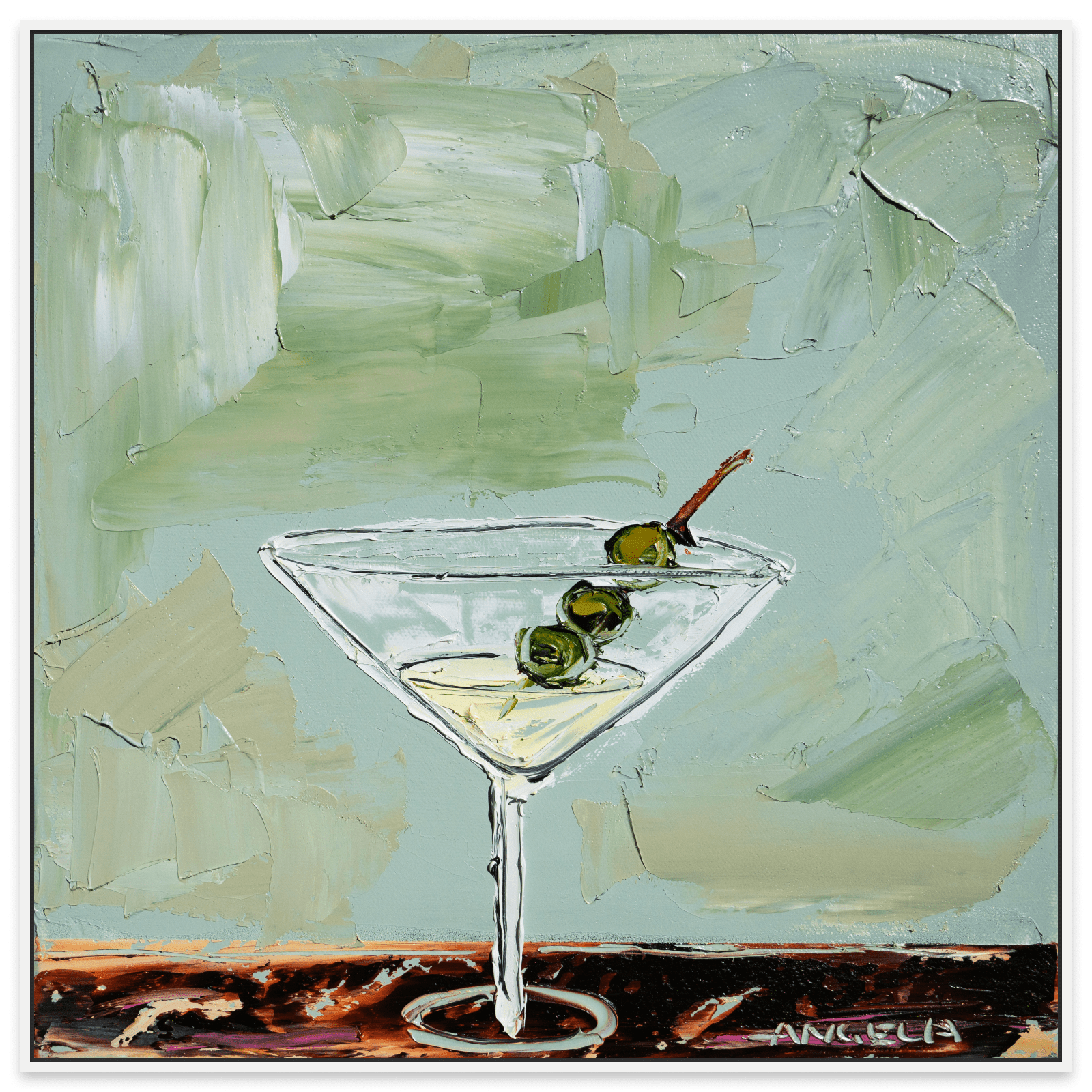Date With A Martini - Fine Art Print - Gold Coast Gallery Of ArtAngela Hawkey
