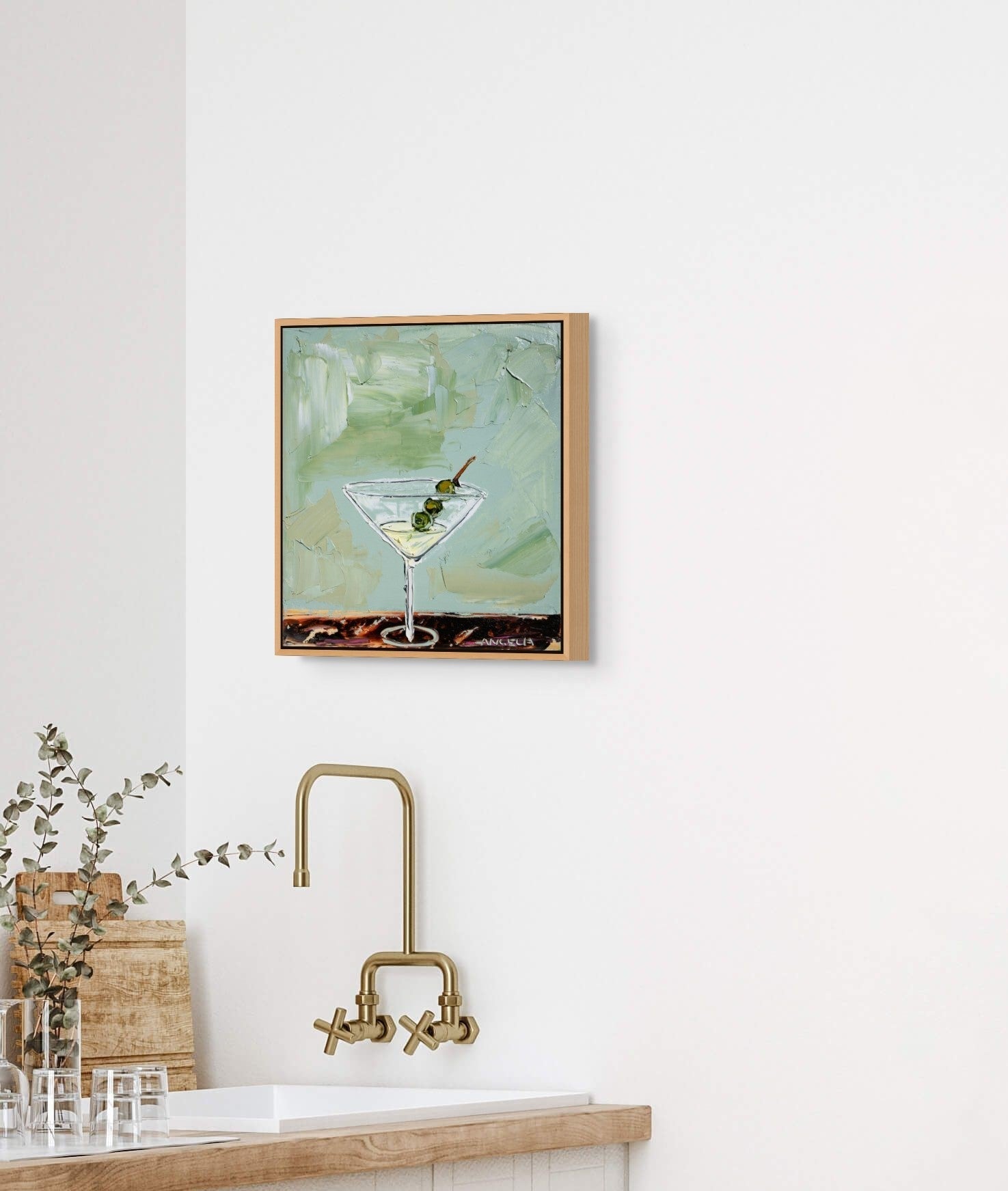 Date With A Martini - Fine Art Print - Gold Coast Gallery Of ArtAngela Hawkey