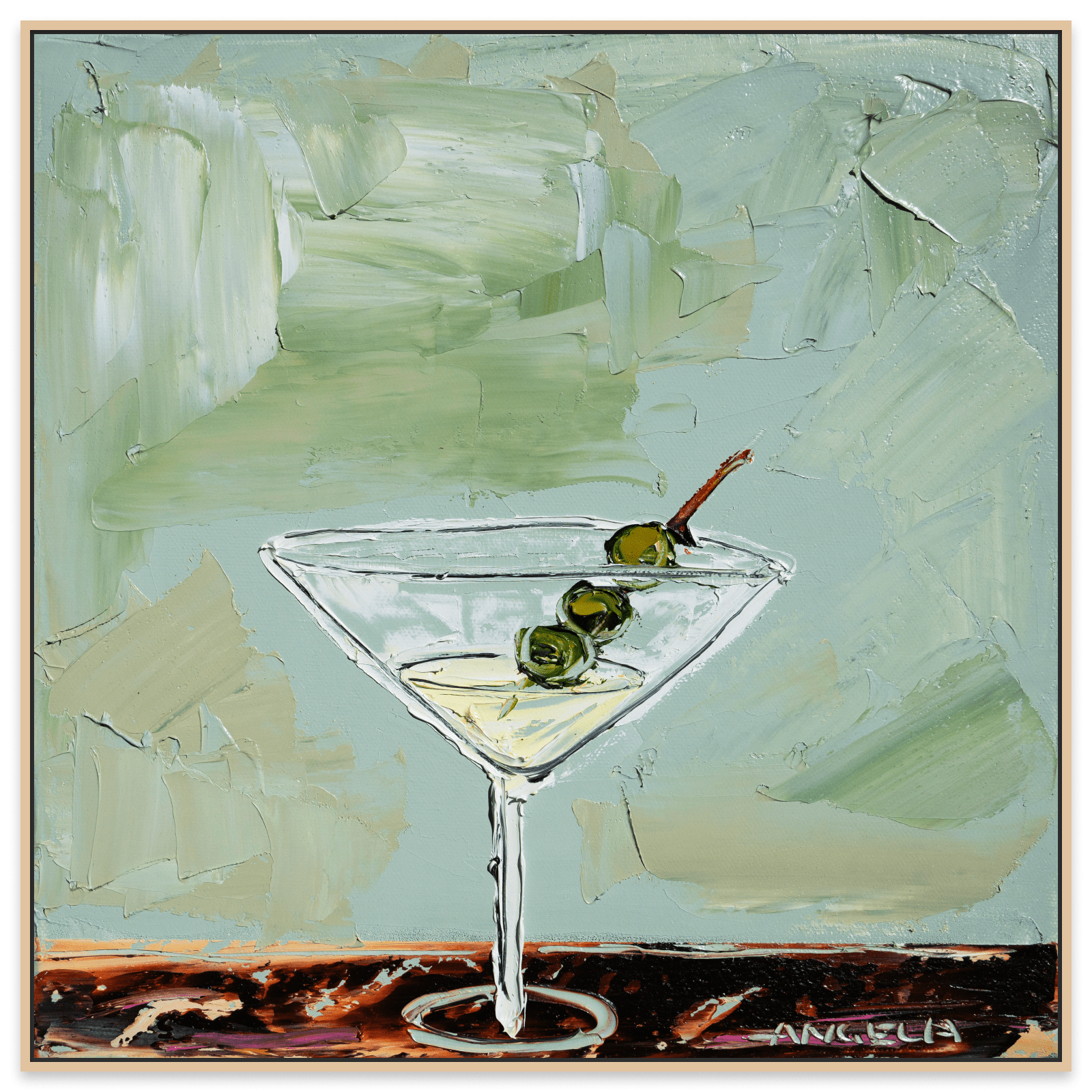 Date With A Martini - Fine Art Print - Gold Coast Gallery Of ArtAngela Hawkey