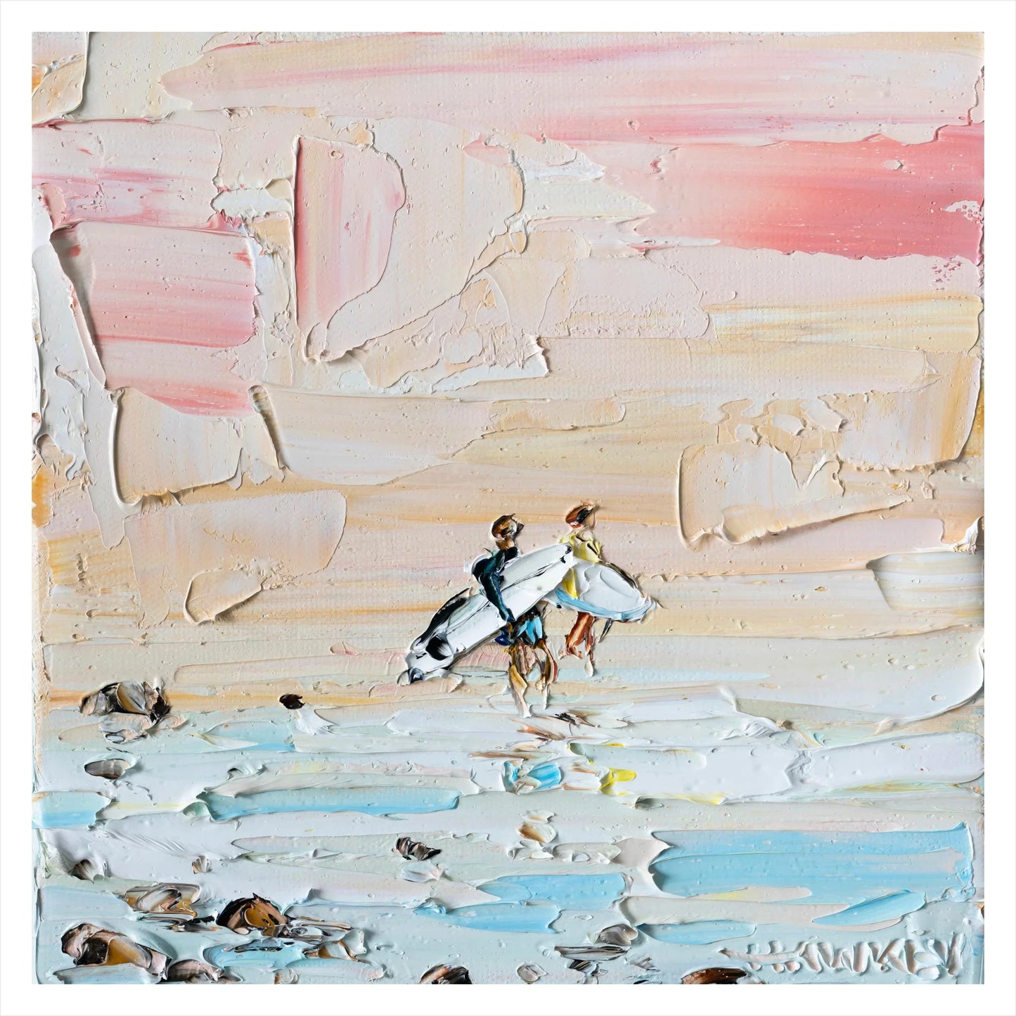 First Dip - Fine Art Print - Gold Coast Gallery Of ArtAngela Hawkey
