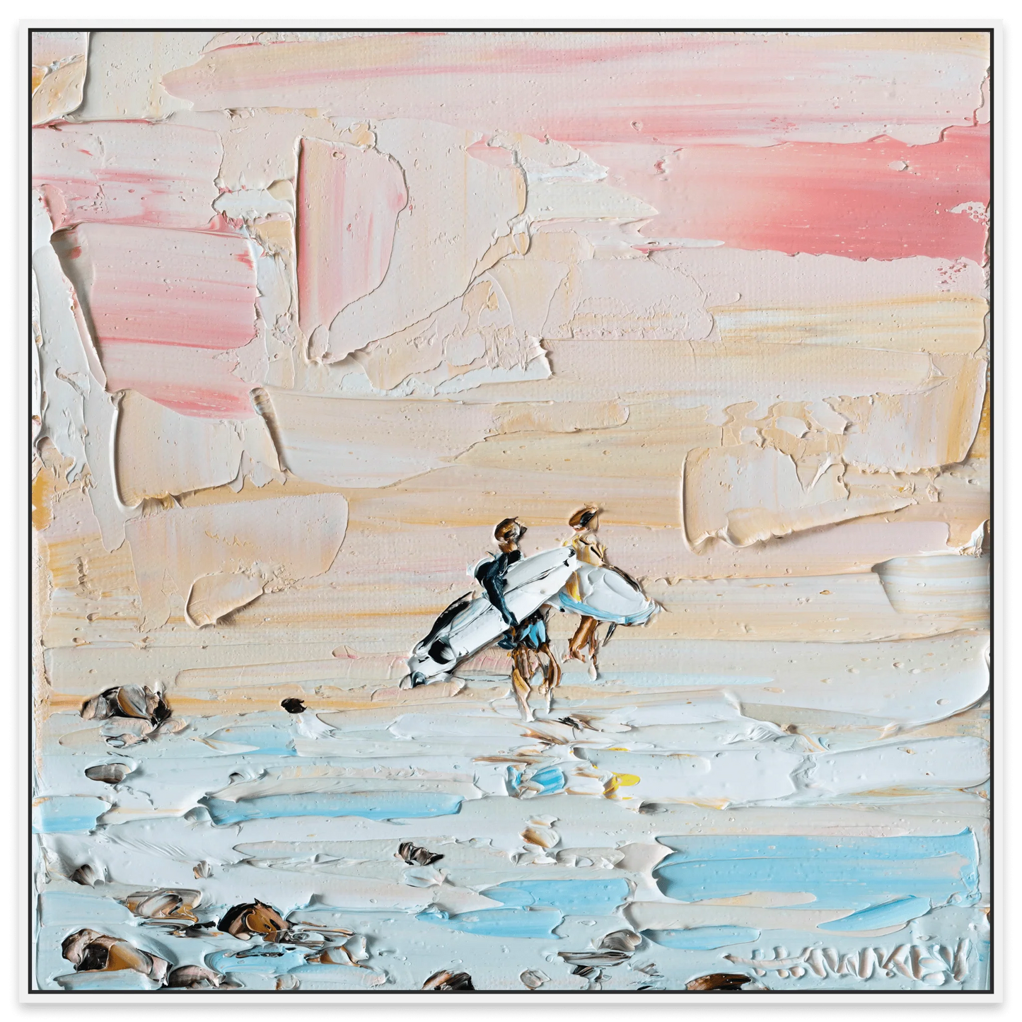 First Dip - Fine Art Print - Gold Coast Gallery Of ArtAngela Hawkey