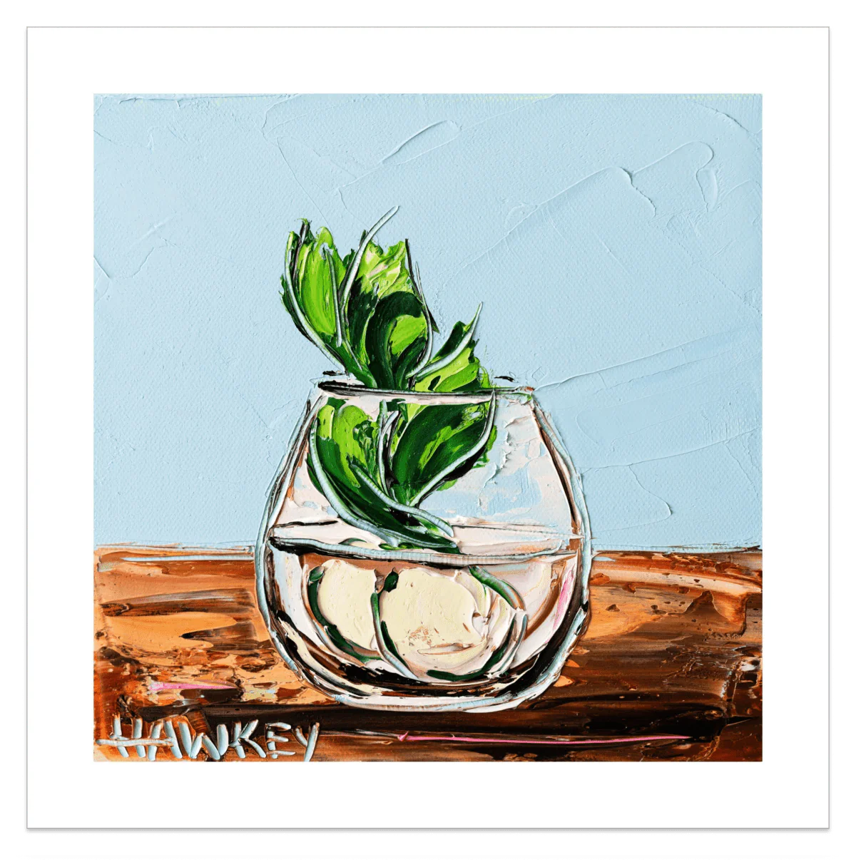 Gin And Tonic With Mint And Cucumber 2 - Fine Art Print - Gold Coast Gallery Of ArtAngela Hawkey