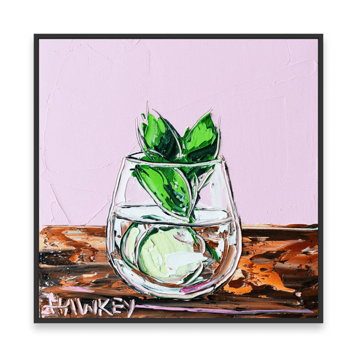 Gin And Tonic With Mint And Cucumber - Fine Art Print - Gold Coast Gallery Of ArtAngela Hawkey