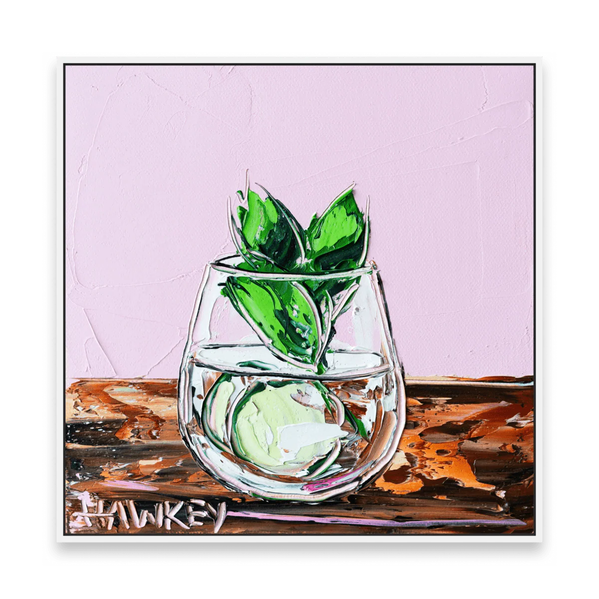 Gin And Tonic With Mint And Cucumber - Fine Art Print - Gold Coast Gallery Of ArtAngela Hawkey