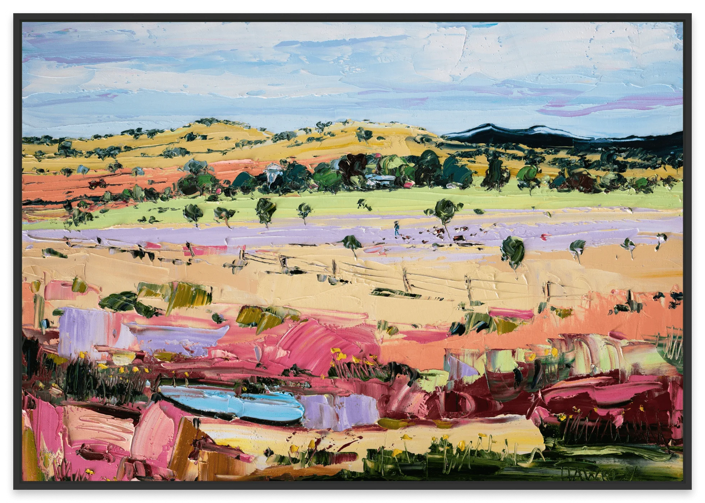 House Below The Hill - Fine Art Print - Gold Coast Gallery Of ArtAngela Hawkey