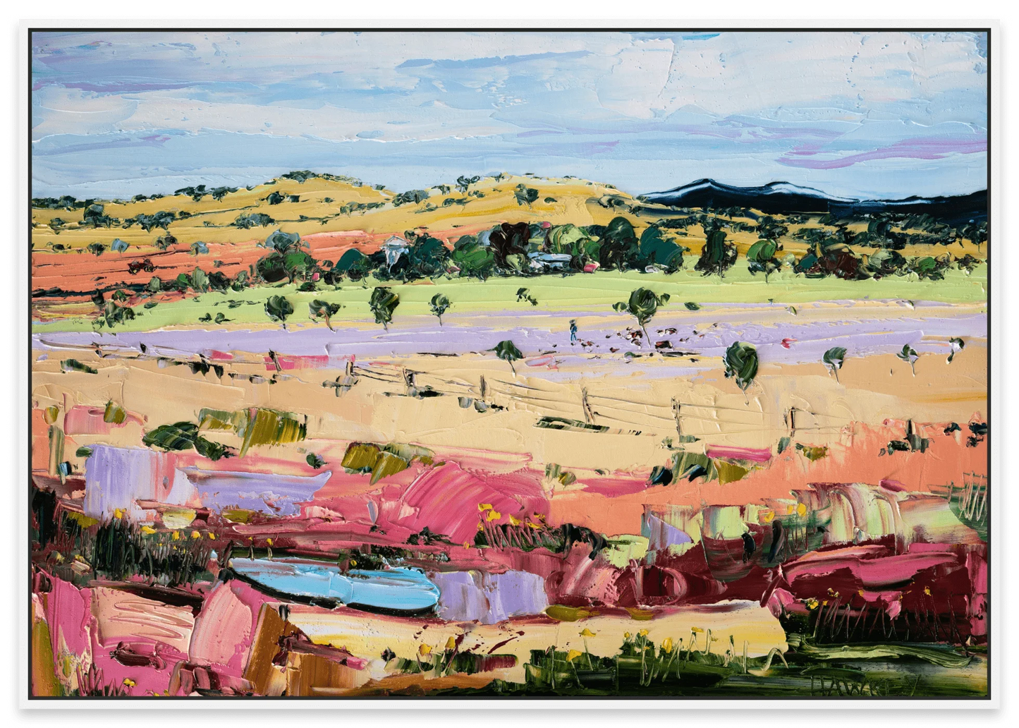 House Below The Hill - Fine Art Print - Gold Coast Gallery Of ArtAngela Hawkey