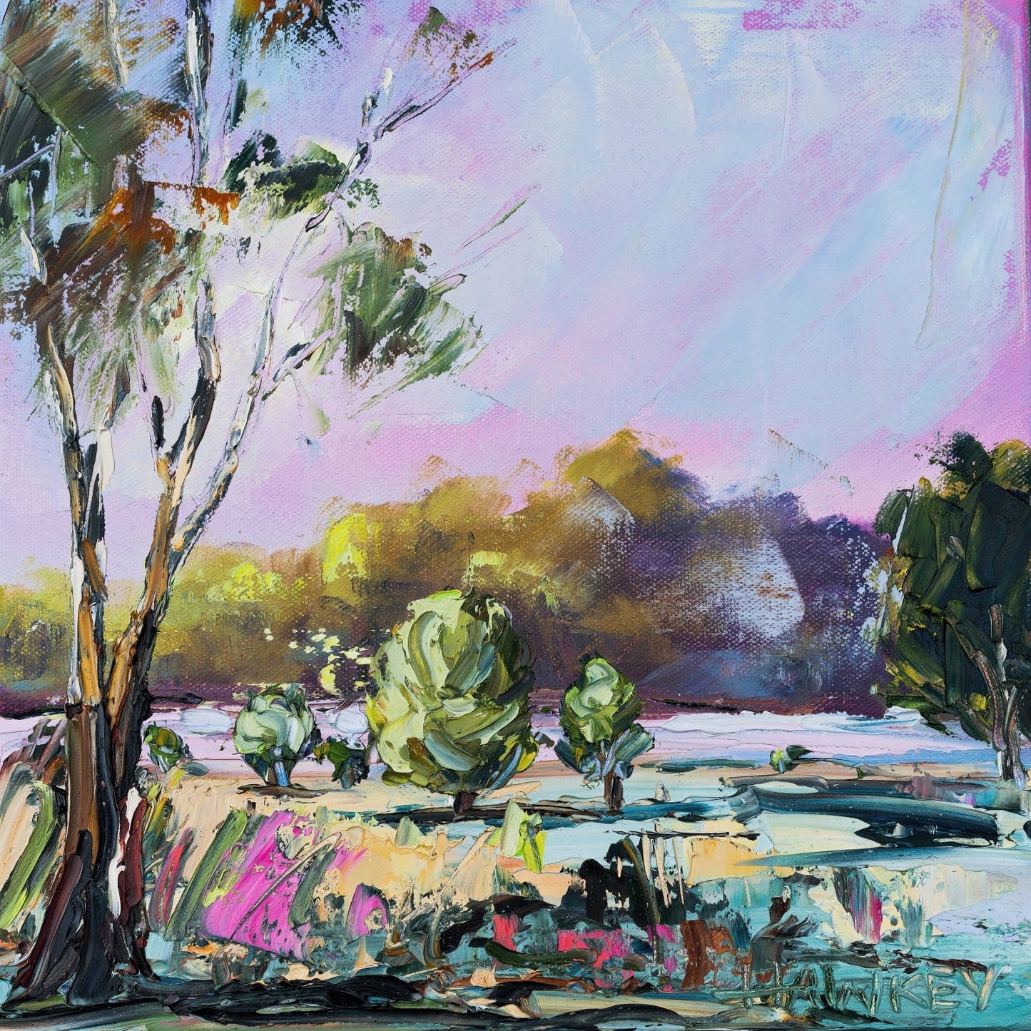Magenta Mist - Fine Art Print - Gold Coast Gallery Of ArtAngela Hawkey