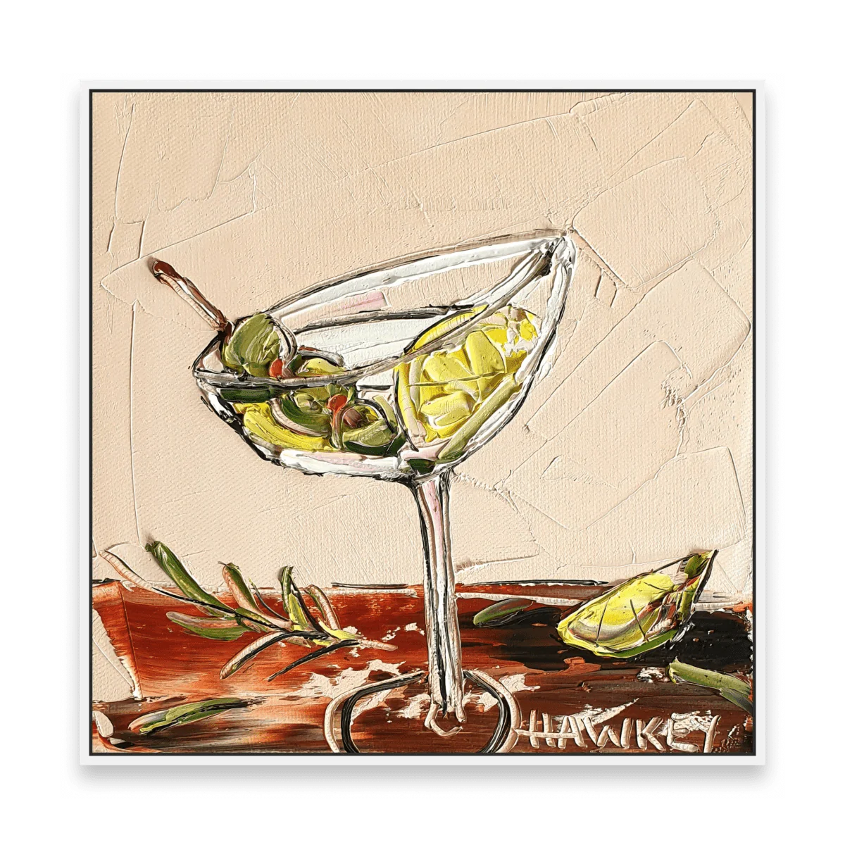 Martini And Lemon - Fine Art Print - Gold Coast Gallery Of ArtAngela Hawkey