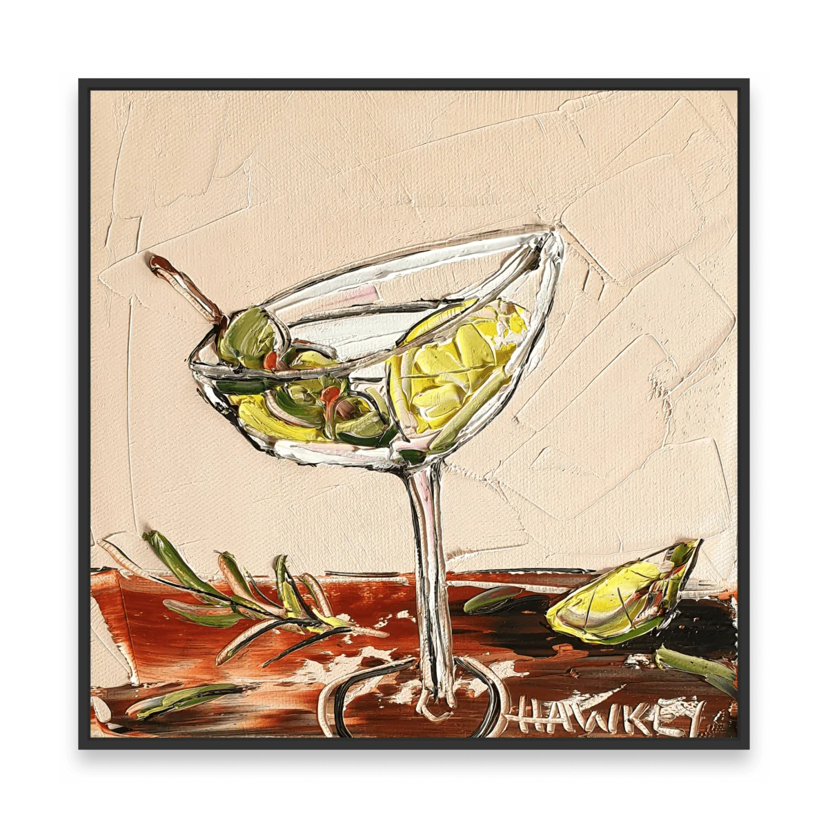 Martini And Lemon - Fine Art Print - Gold Coast Gallery Of ArtAngela Hawkey