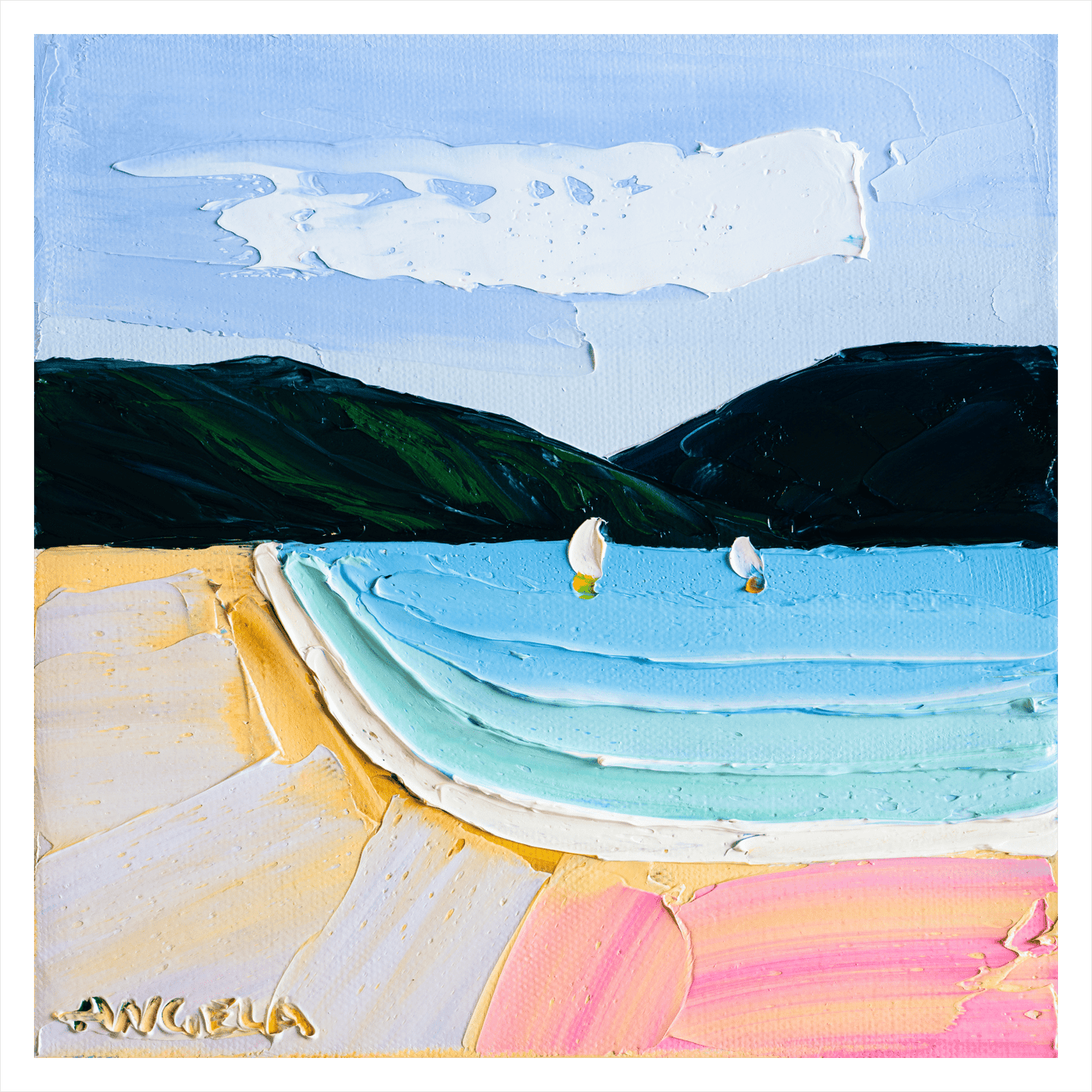Mauve Sands - Fine Art Print - Gold Coast Gallery Of ArtAngela Hawkey