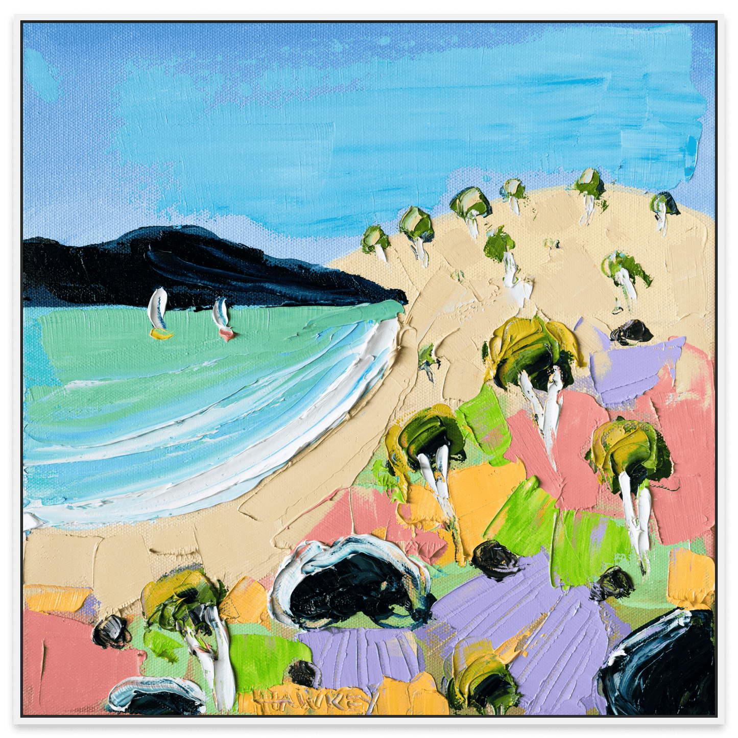 Paddle And A Picnic - Fine Art Print - Gold Coast Gallery Of ArtAngela Hawkey