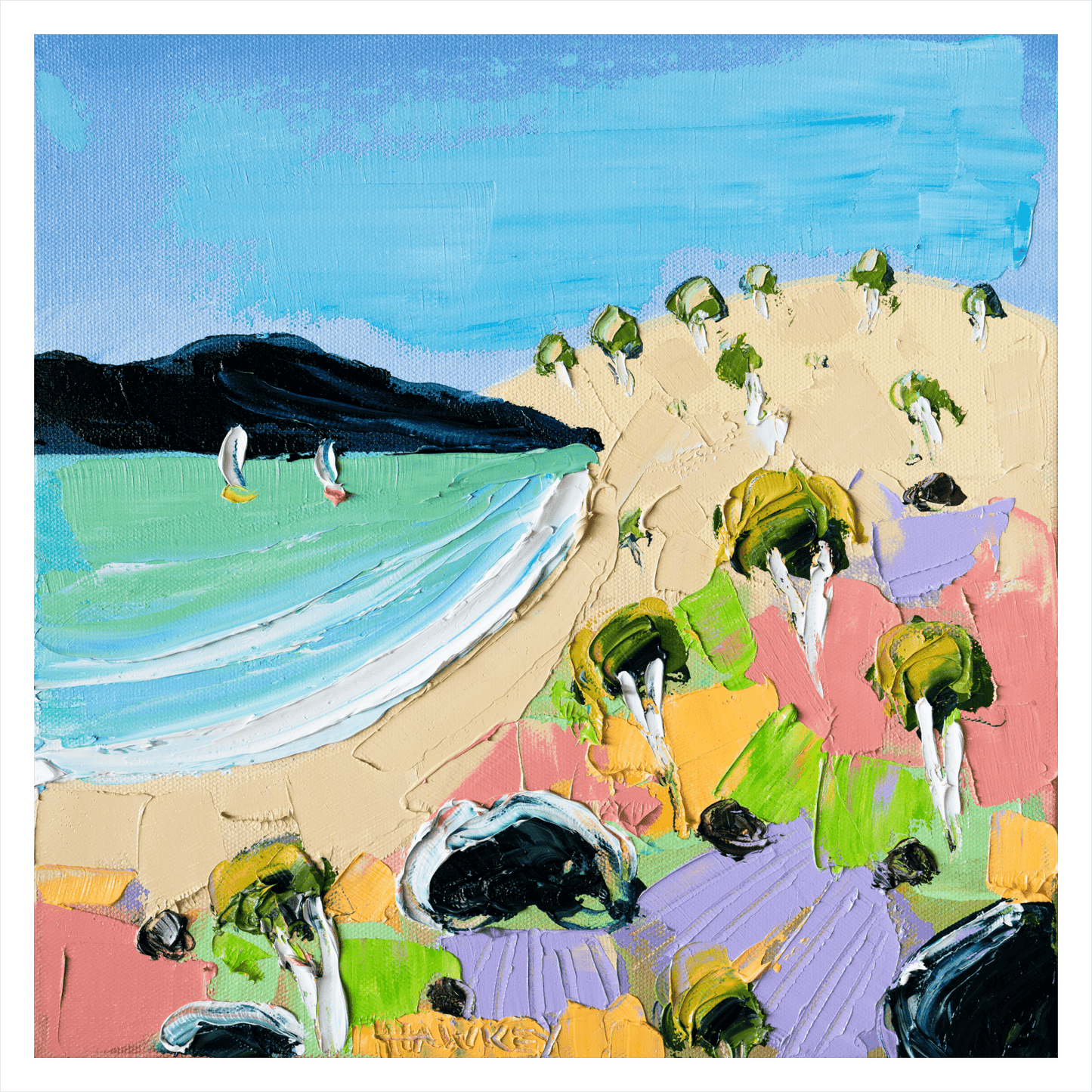 Paddle And A Picnic - Fine Art Print - Gold Coast Gallery Of ArtAngela Hawkey