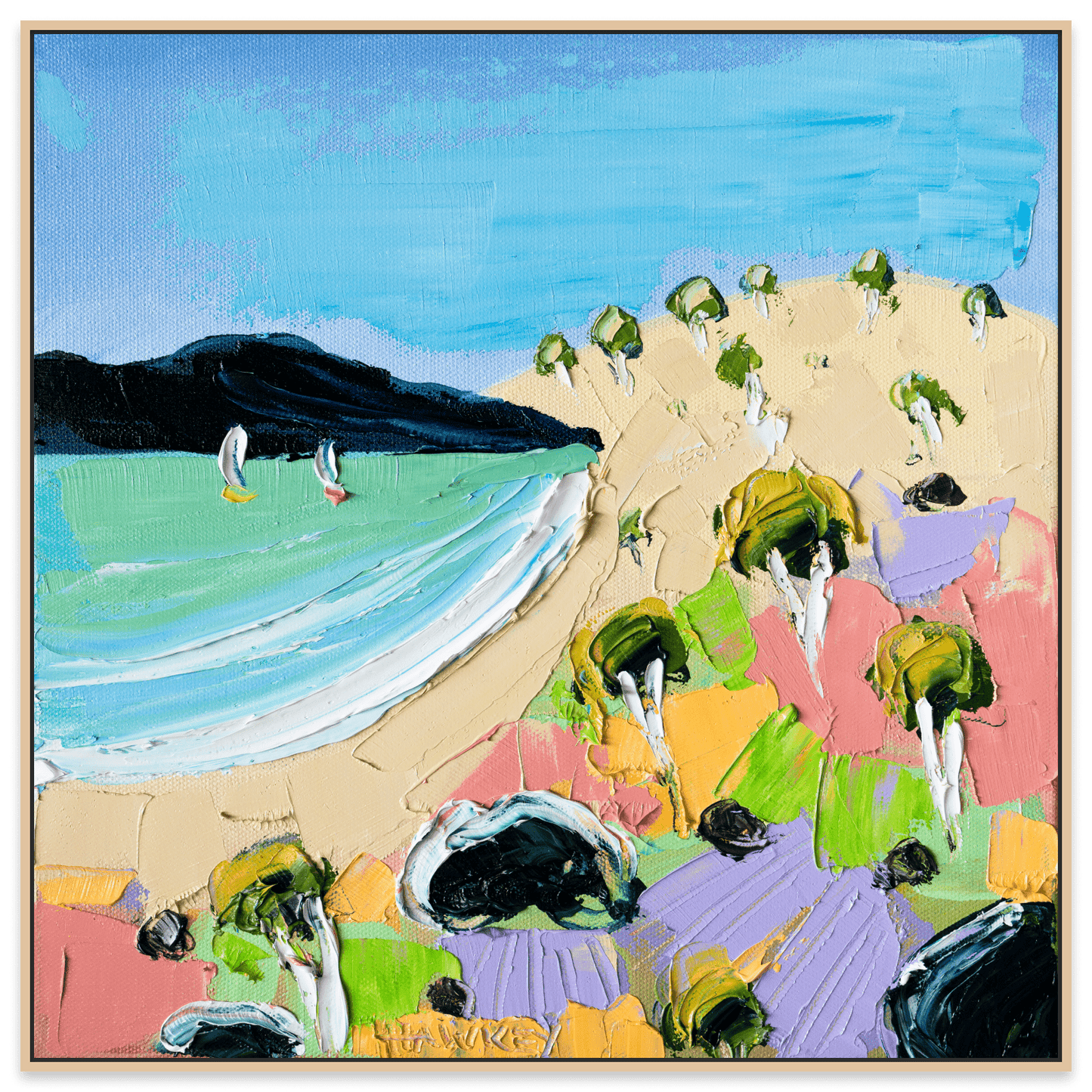 Paddle And A Picnic - Fine Art Print - Gold Coast Gallery Of ArtAngela Hawkey