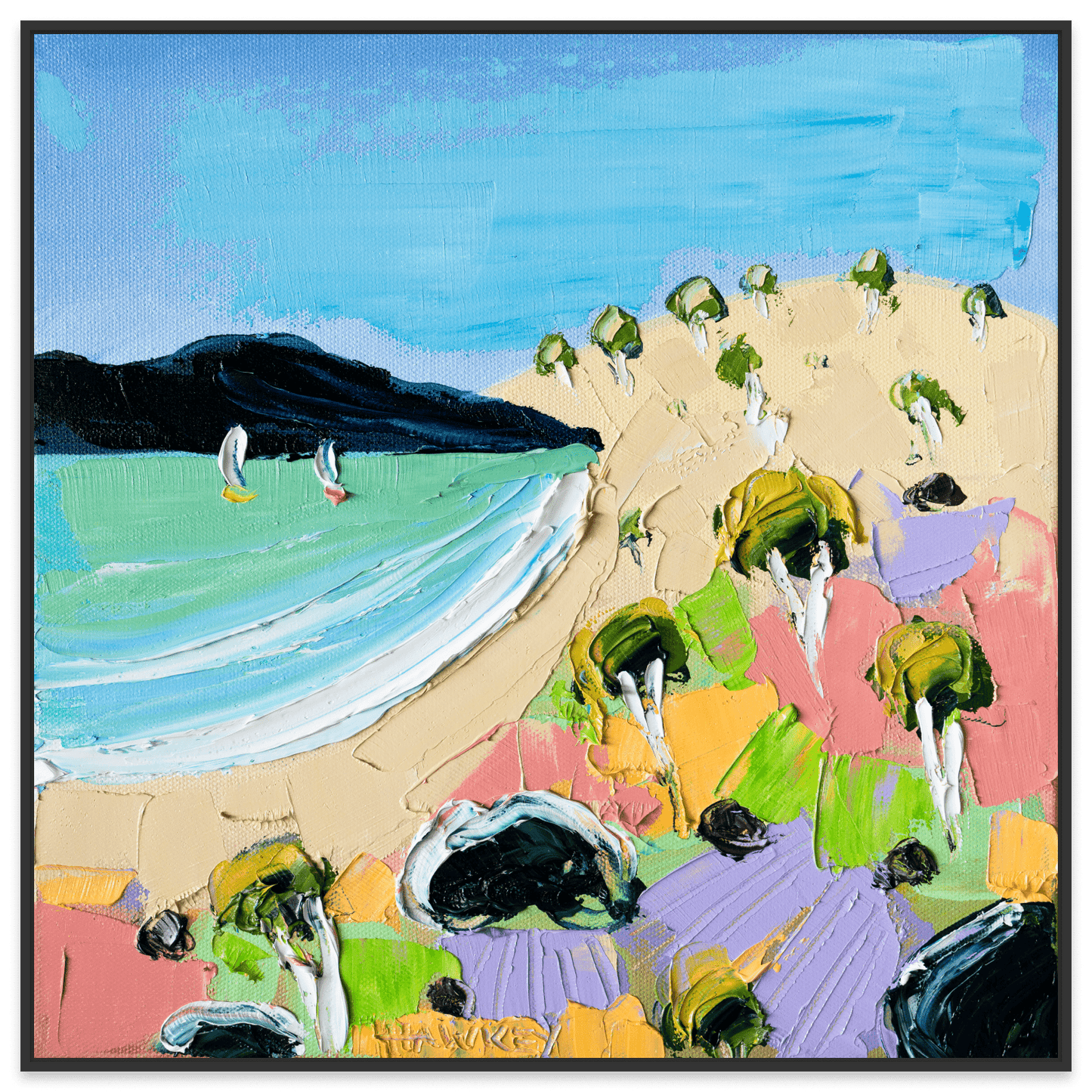 Paddle And A Picnic - Fine Art Print - Gold Coast Gallery Of ArtAngela Hawkey