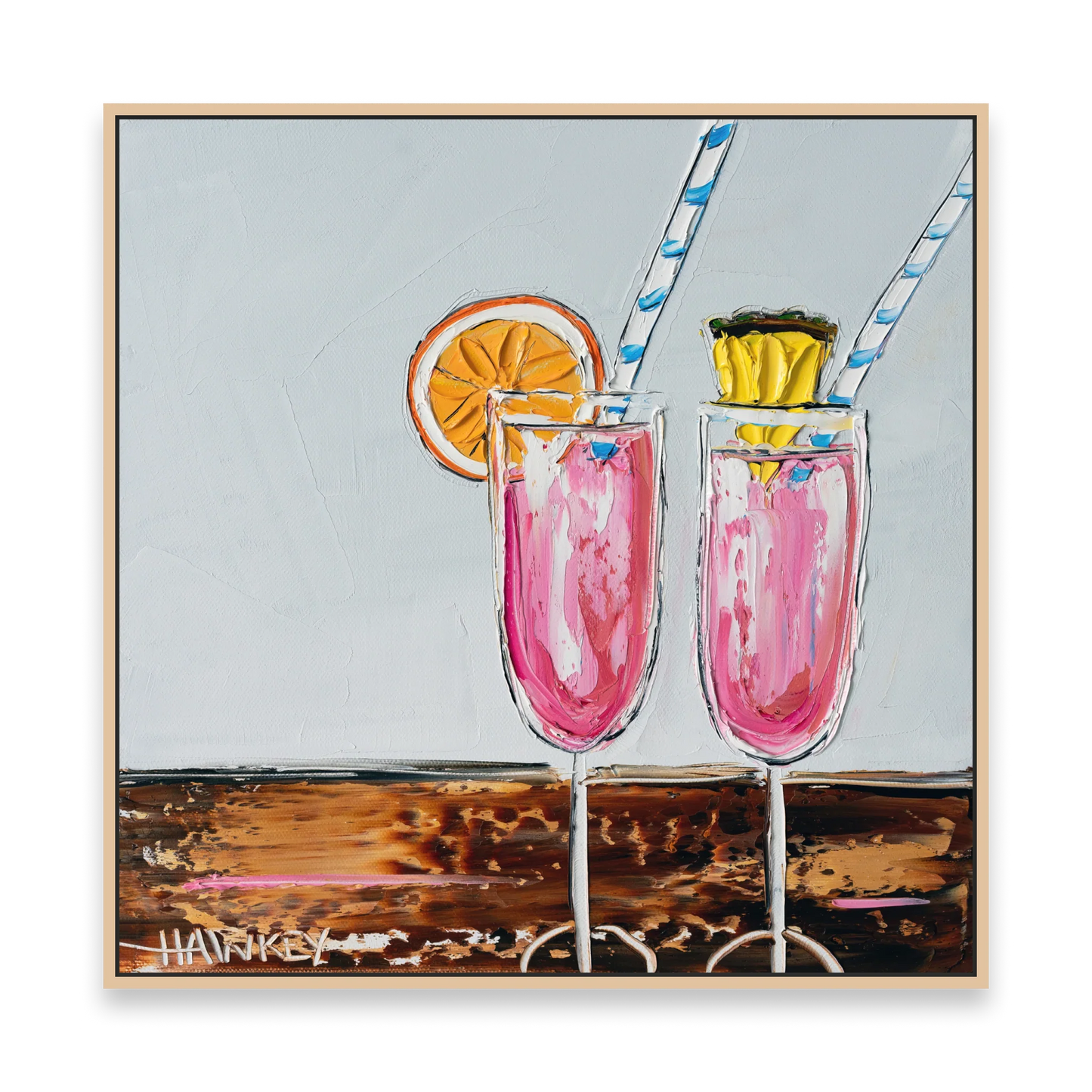 Pink Fizz 6 - Fine Art Print - Gold Coast Gallery Of ArtAngela Hawkey