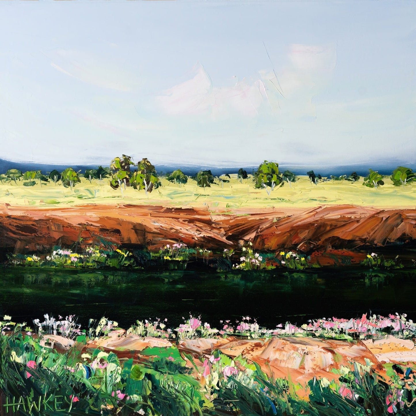 Rivers Edge - Fine Art Print - Gold Coast Gallery Of ArtAngela Hawkey