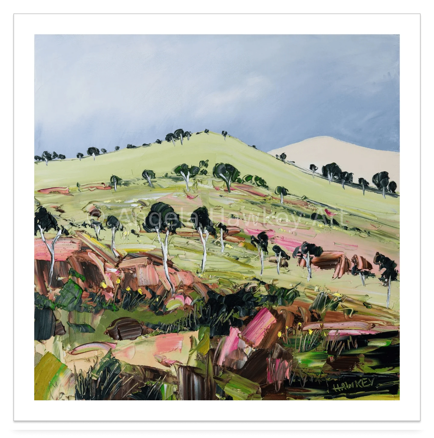 Rocky Hill - Fine Art Print - Gold Coast Gallery Of ArtAngela Hawkey