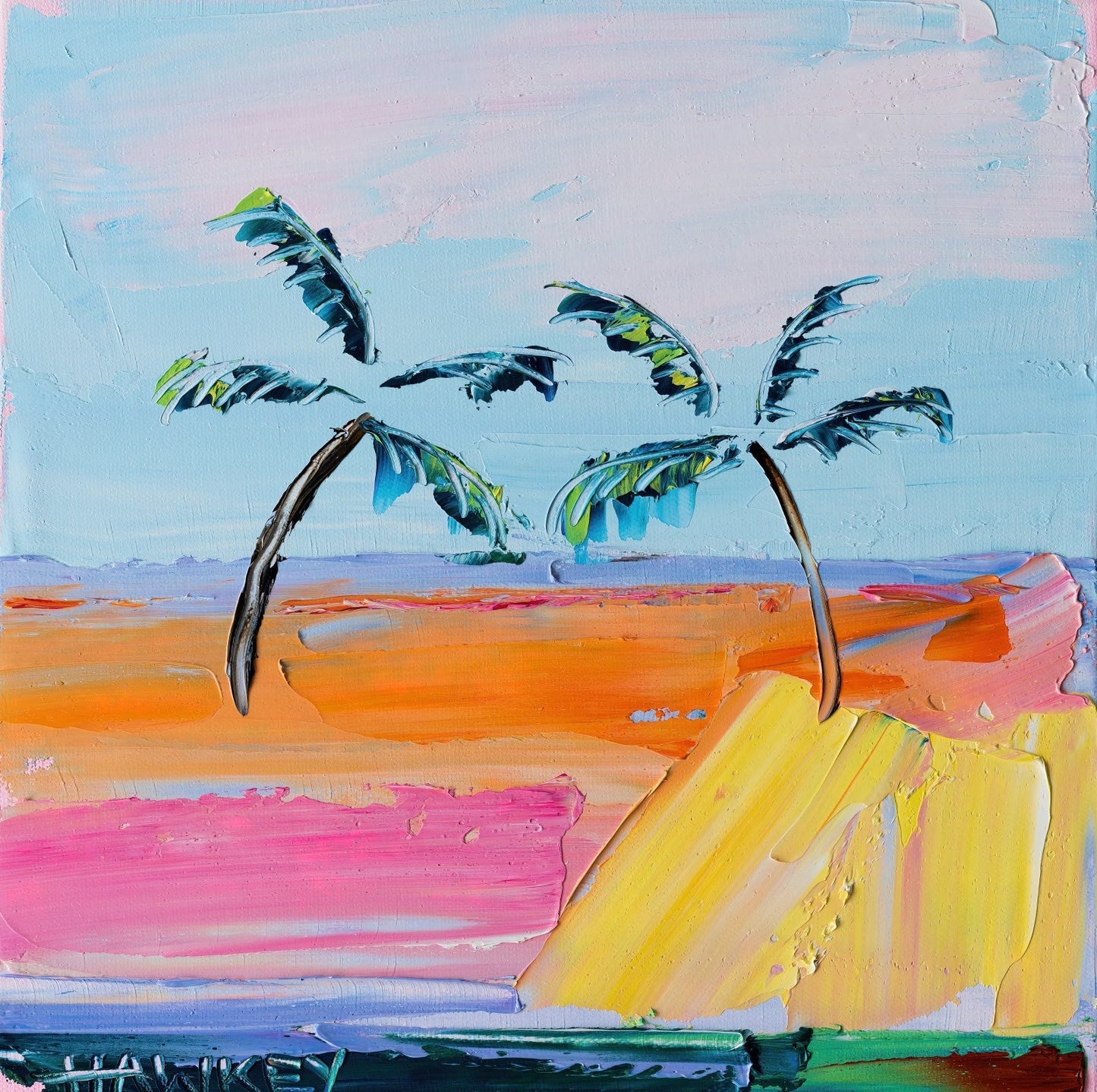 Summer Beach - Fine Art Print - Gold Coast Gallery Of ArtAngela Hawkey