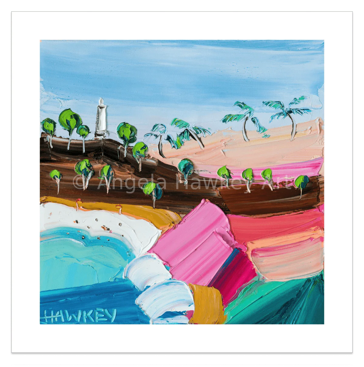Sunday Swim - Fine Art Print - Gold Coast Gallery Of ArtAngela Hawkey