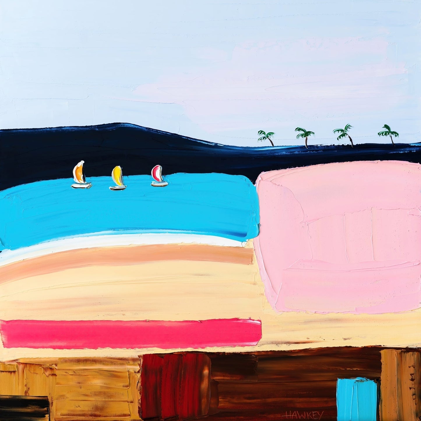 Sunshine and Sand - Fine Art Print - Gold Coast Gallery Of ArtAngela Hawkey
