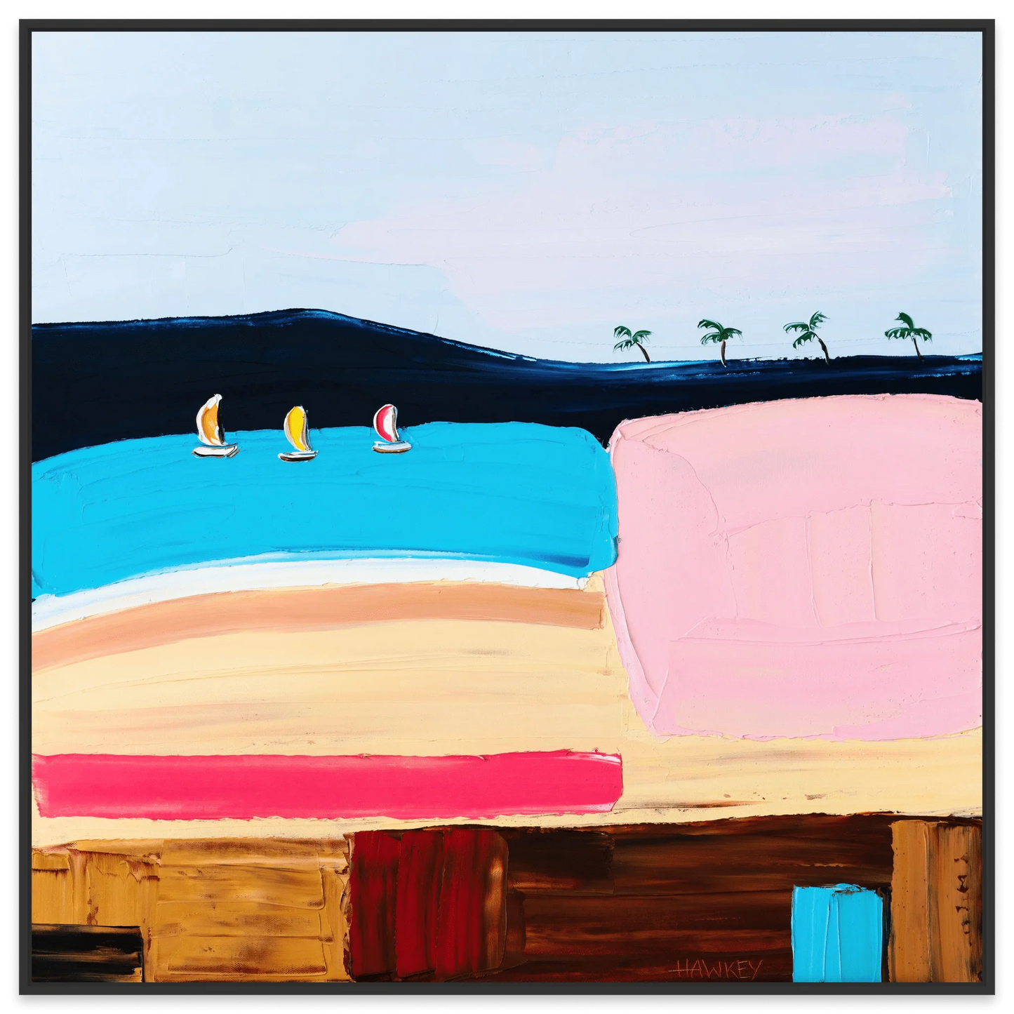 Sunshine and Sand - Fine Art Print - Gold Coast Gallery Of ArtAngela Hawkey