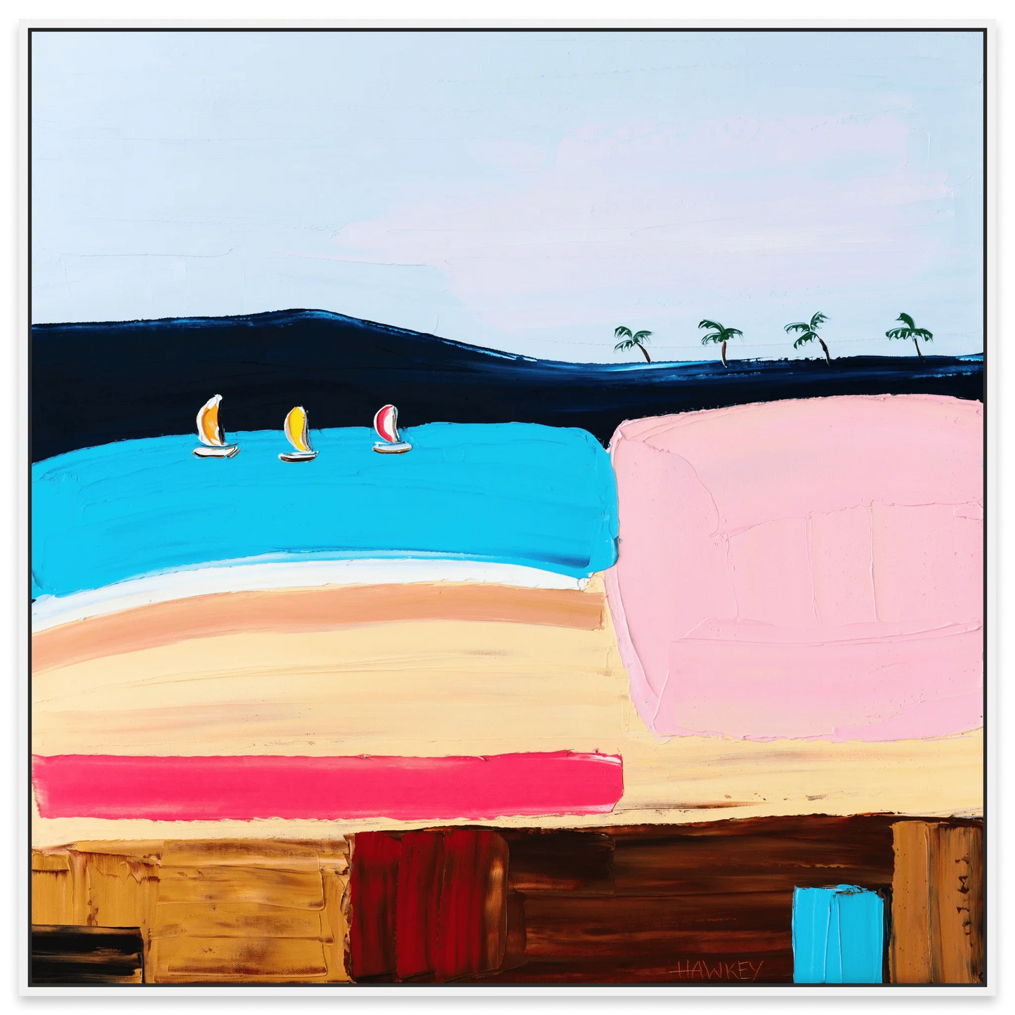 Sunshine and Sand - Fine Art Print - Gold Coast Gallery Of ArtAngela Hawkey