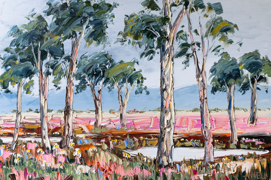 Pink Earth and Blue Stillness