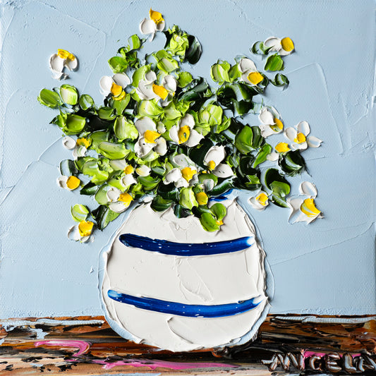 Daisies On Blue
