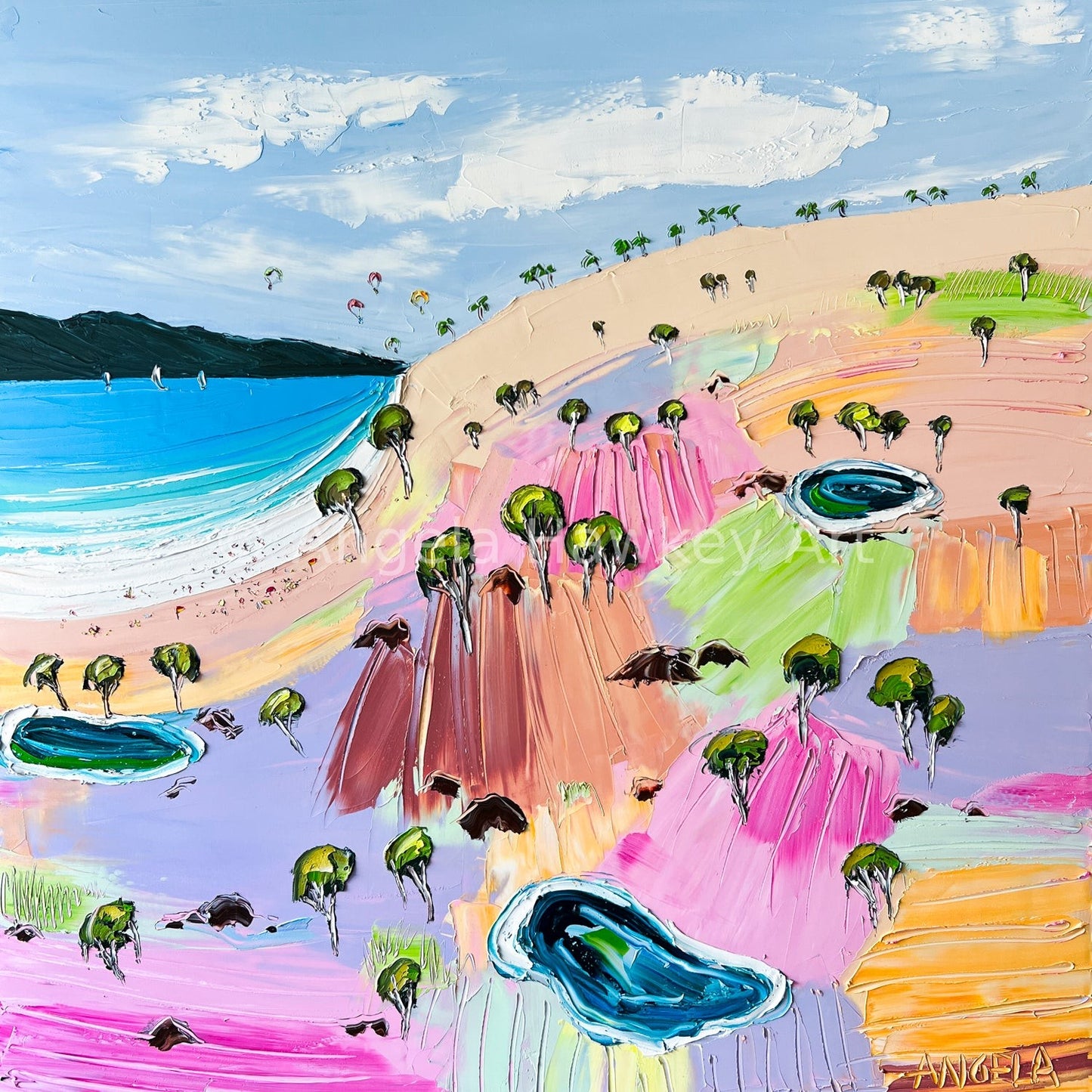 Playful Summer - Large original Artwork