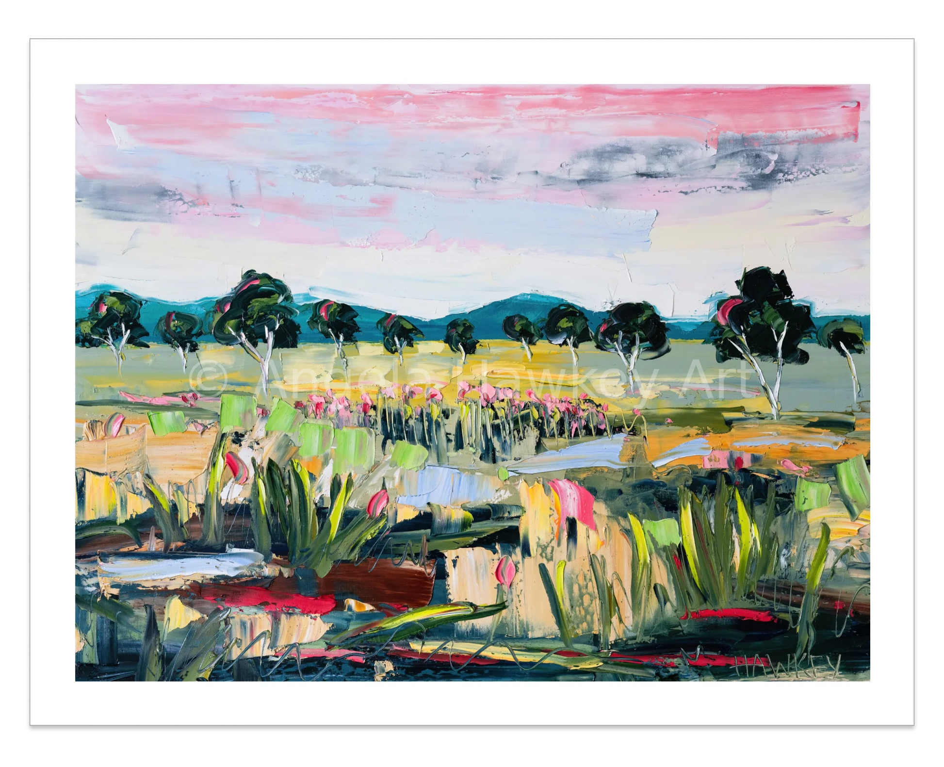 A Shared Land 2 - Fine Art Print - Gold Coast Gallery Of ArtAngela Hawkey