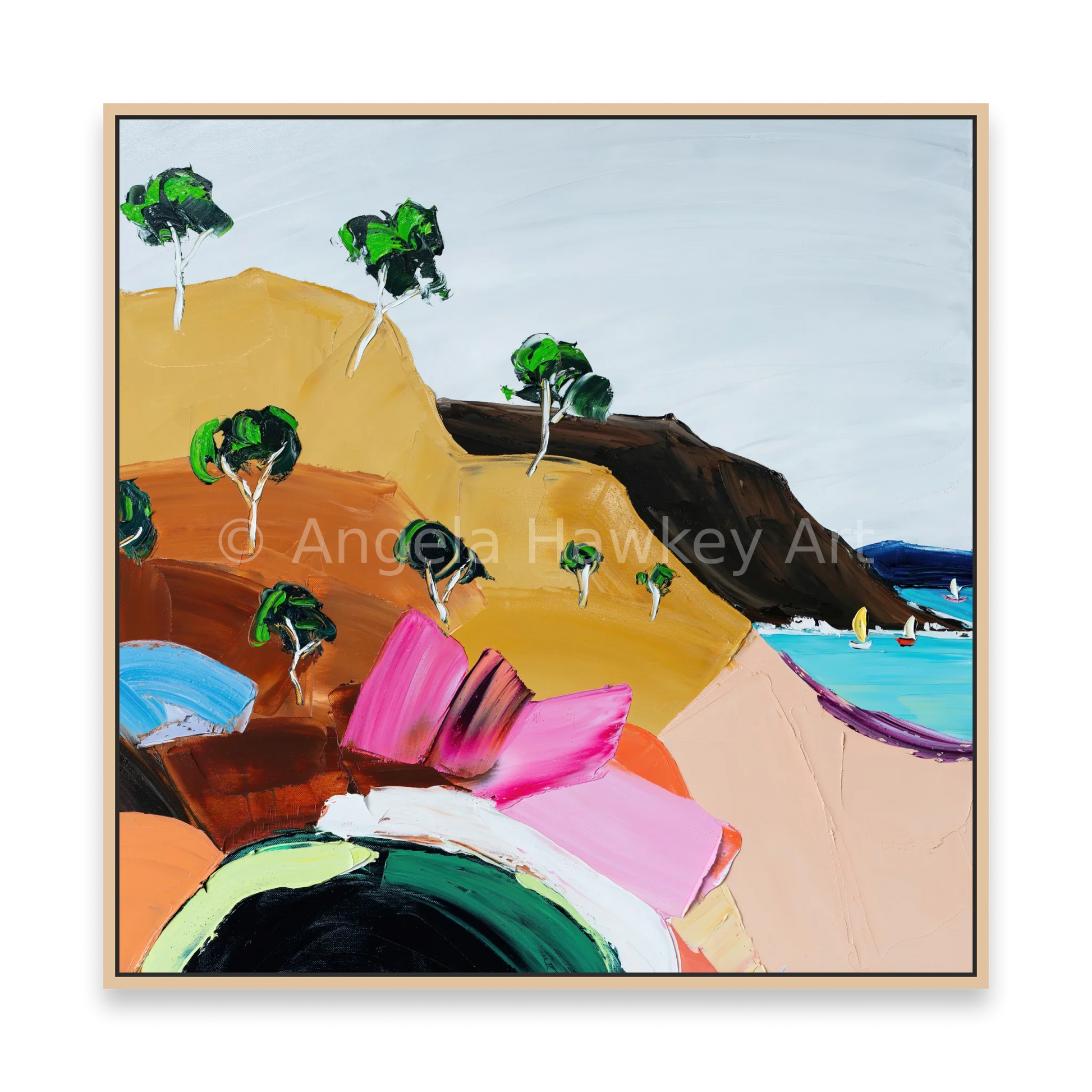 Around The Bay 2 - Fine Art Print - Gold Coast Gallery Of ArtAngela Hawkey