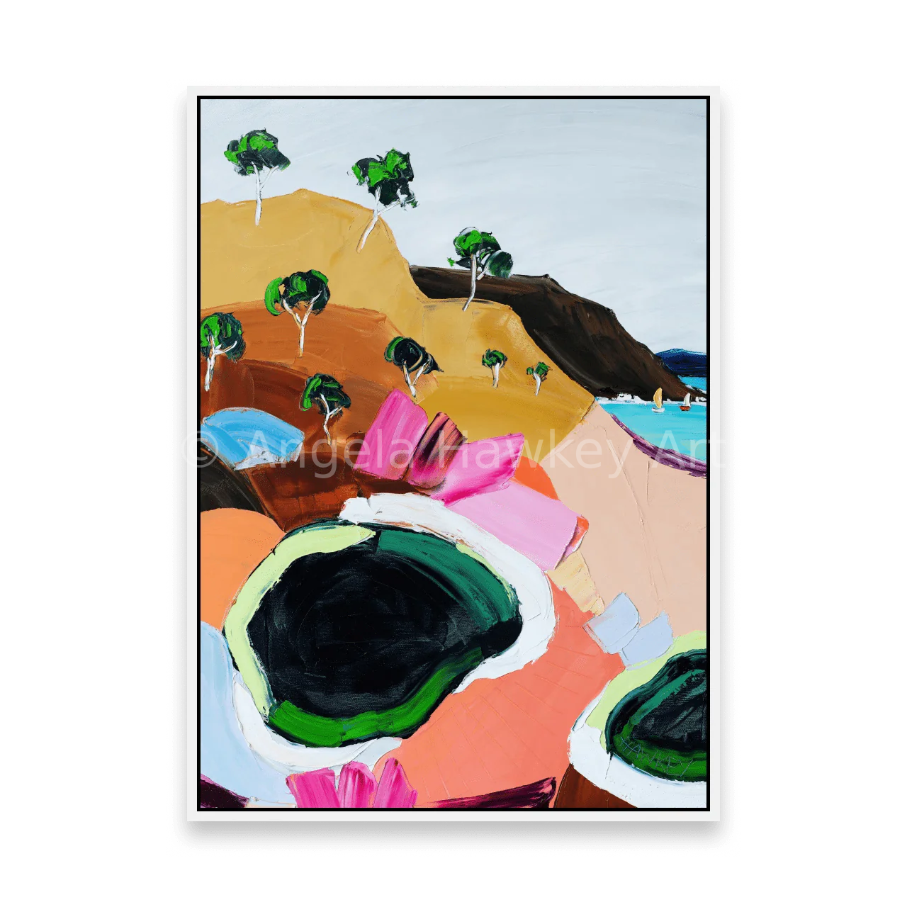 Around The Bay - Fine Art Print - Gold Coast Gallery Of ArtAngela Hawkey