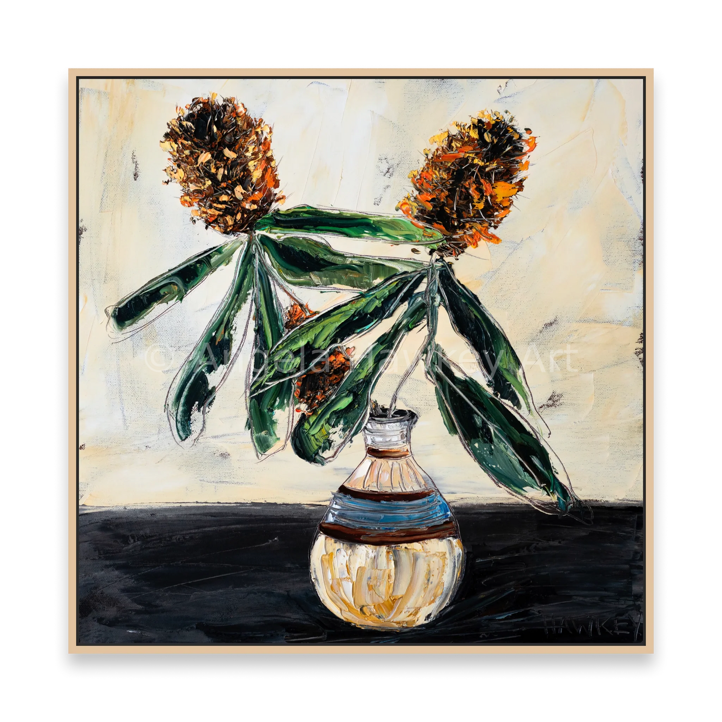 Banksia - Fine Art Print - Gold Coast Gallery Of ArtAngela Hawkey