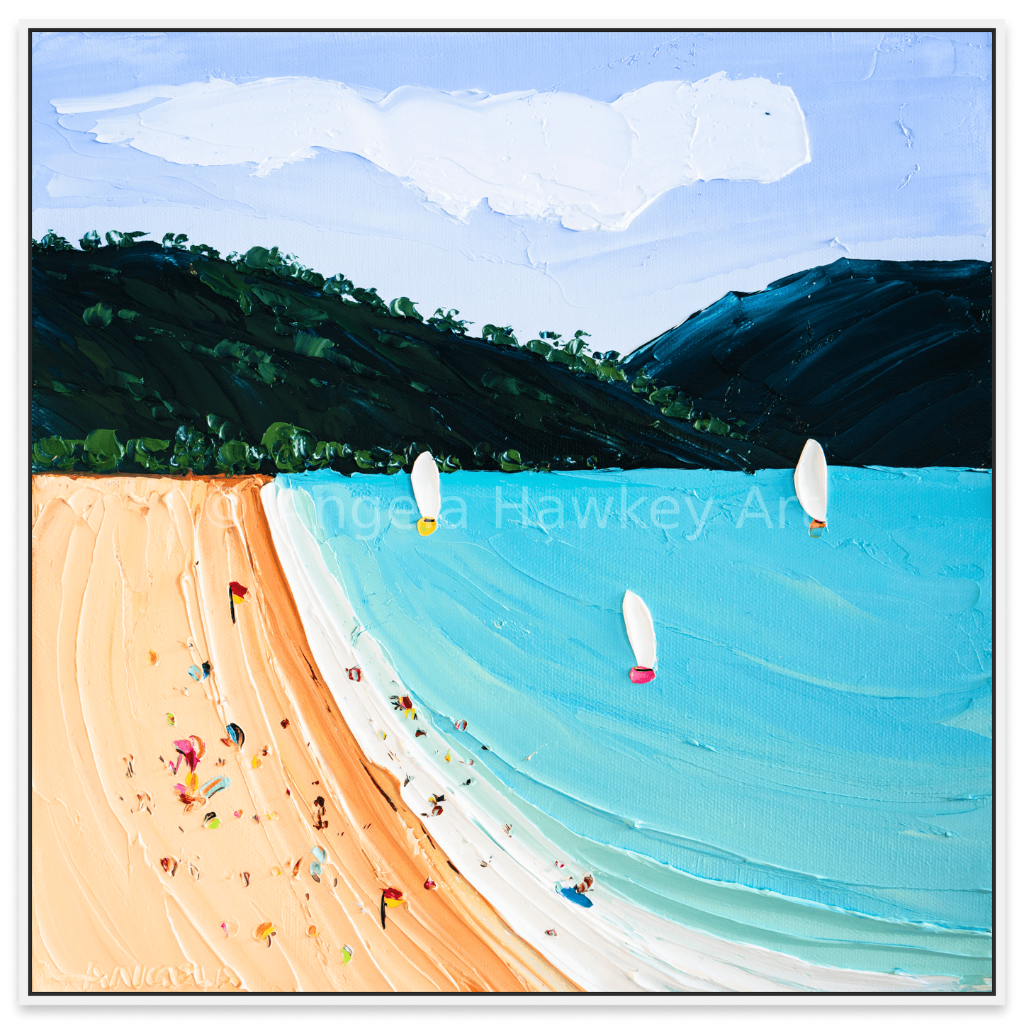 Blue Bay - Fine Art Print - Gold Coast Gallery Of ArtAngela Hawkey