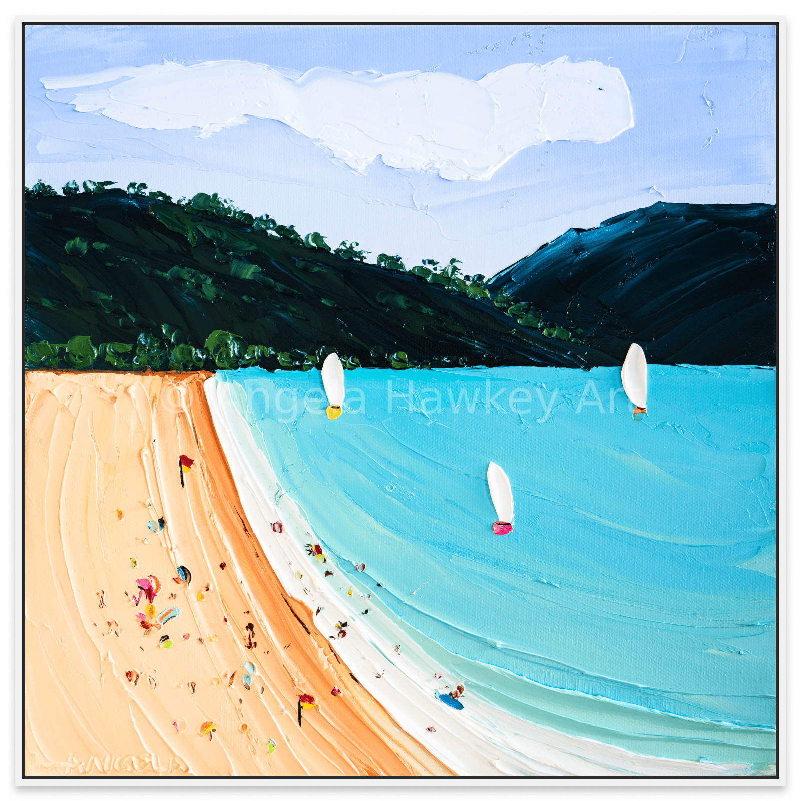 Blue Bay - Fine Art Print - Gold Coast Gallery Of ArtAngela Hawkey