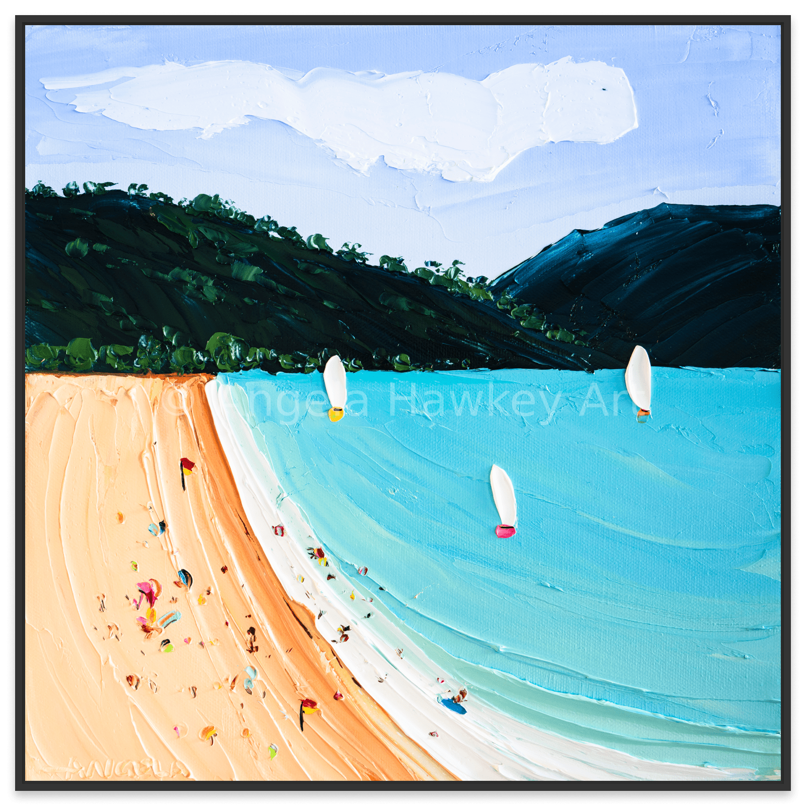 Blue Bay - Fine Art Print - Gold Coast Gallery Of ArtAngela Hawkey