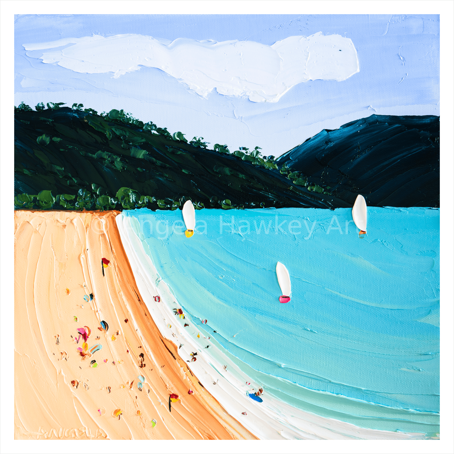 Blue Bay - Fine Art Print - Gold Coast Gallery Of ArtAngela Hawkey