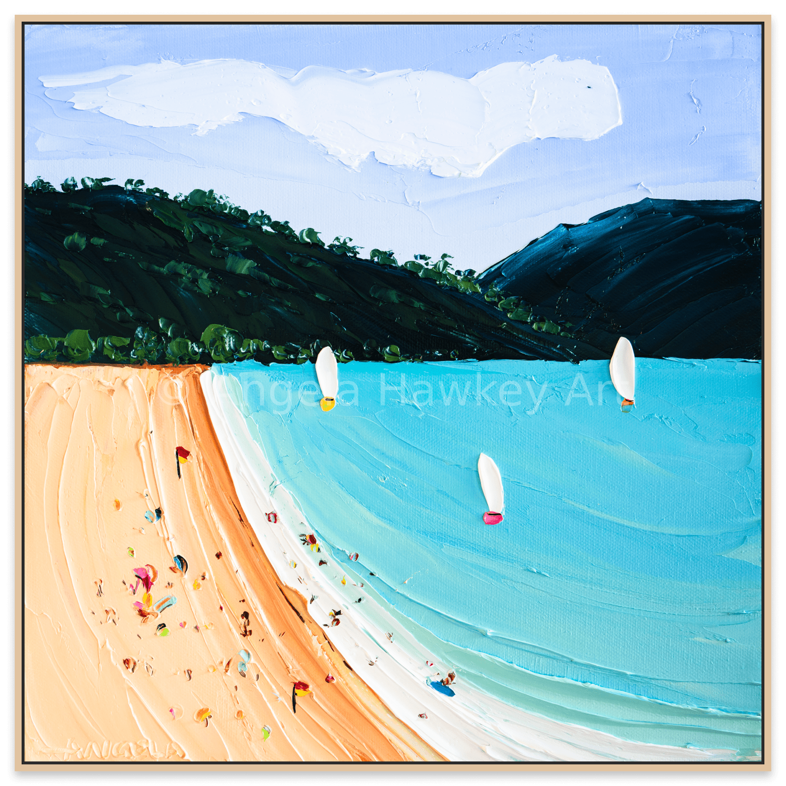 Blue Bay - Fine Art Print - Gold Coast Gallery Of ArtAngela Hawkey
