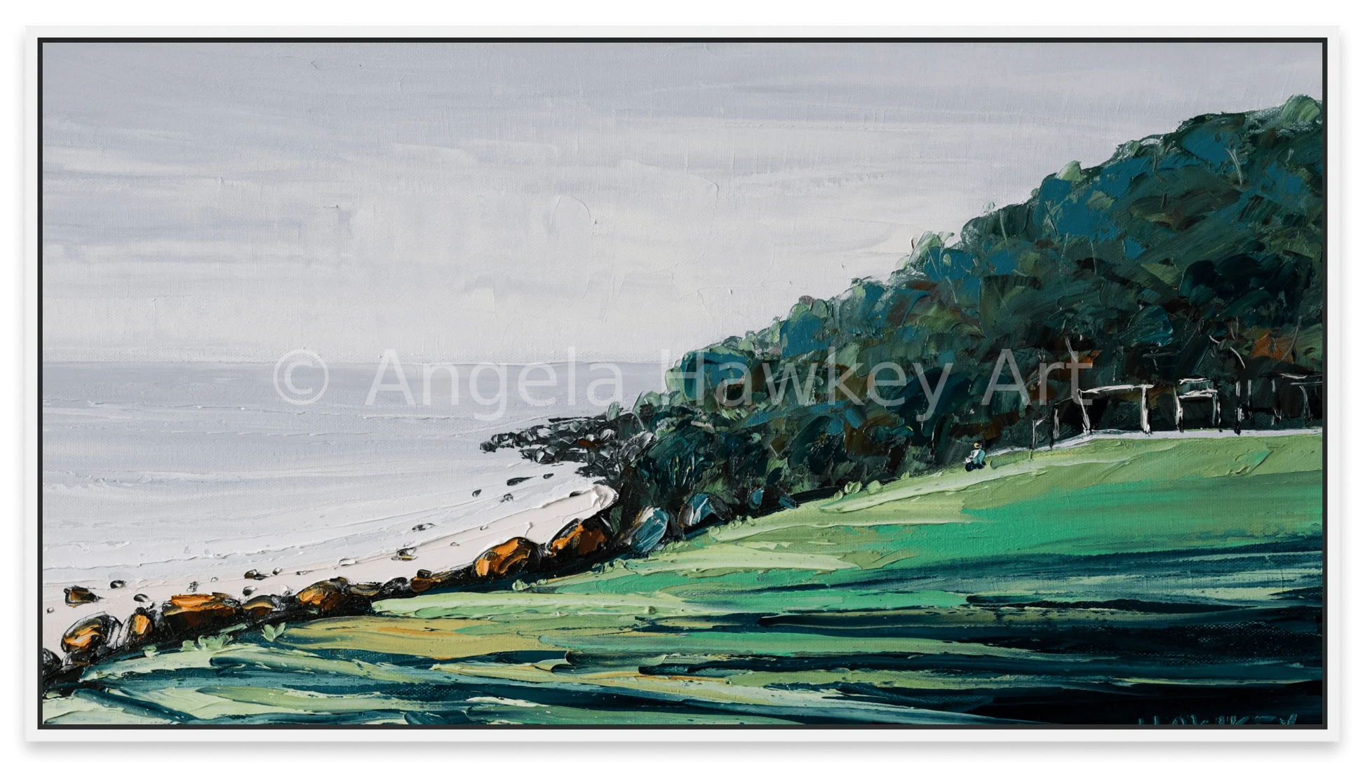 Burleigh Hill - Fine Art Print - Gold Coast Gallery Of ArtAngela Hawkey