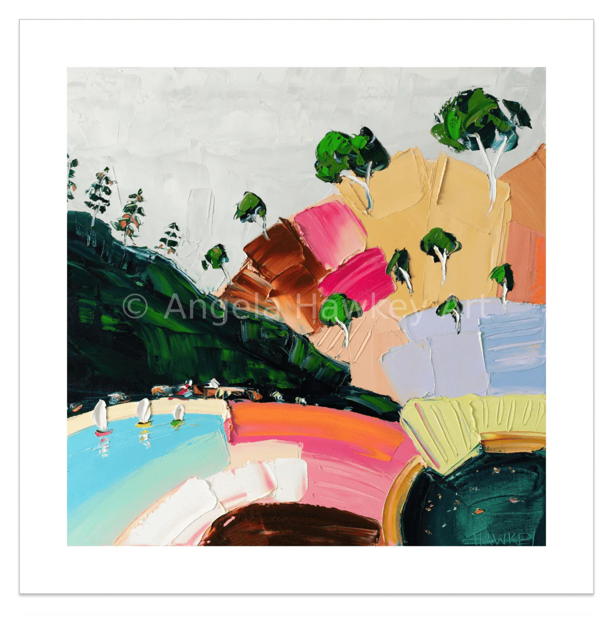 By The Bay - Fine Art Print - Gold Coast Gallery Of ArtAngela Hawkey